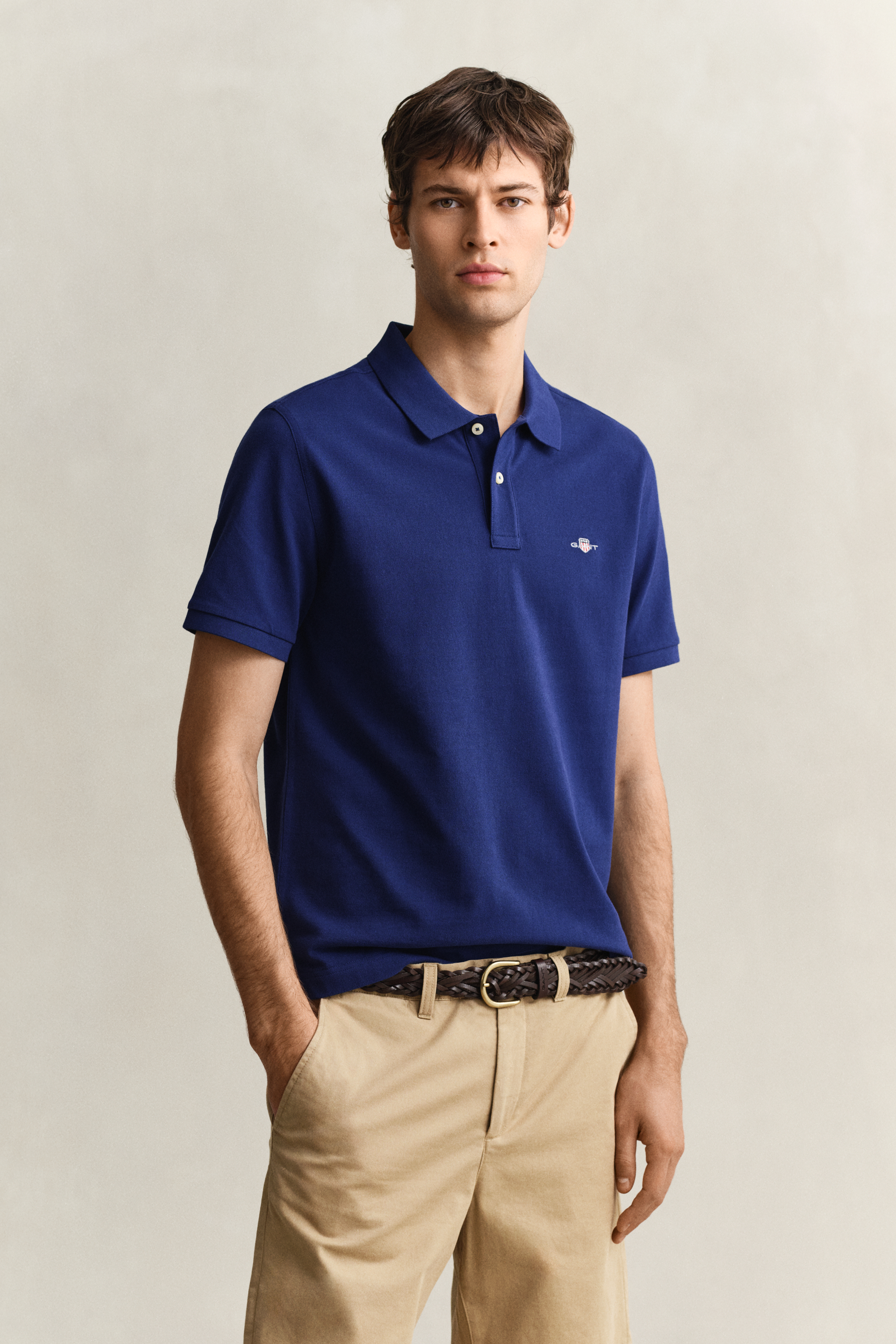 Gant Men's Navy Regular Fit Polo Shirt (4Xl) Rich