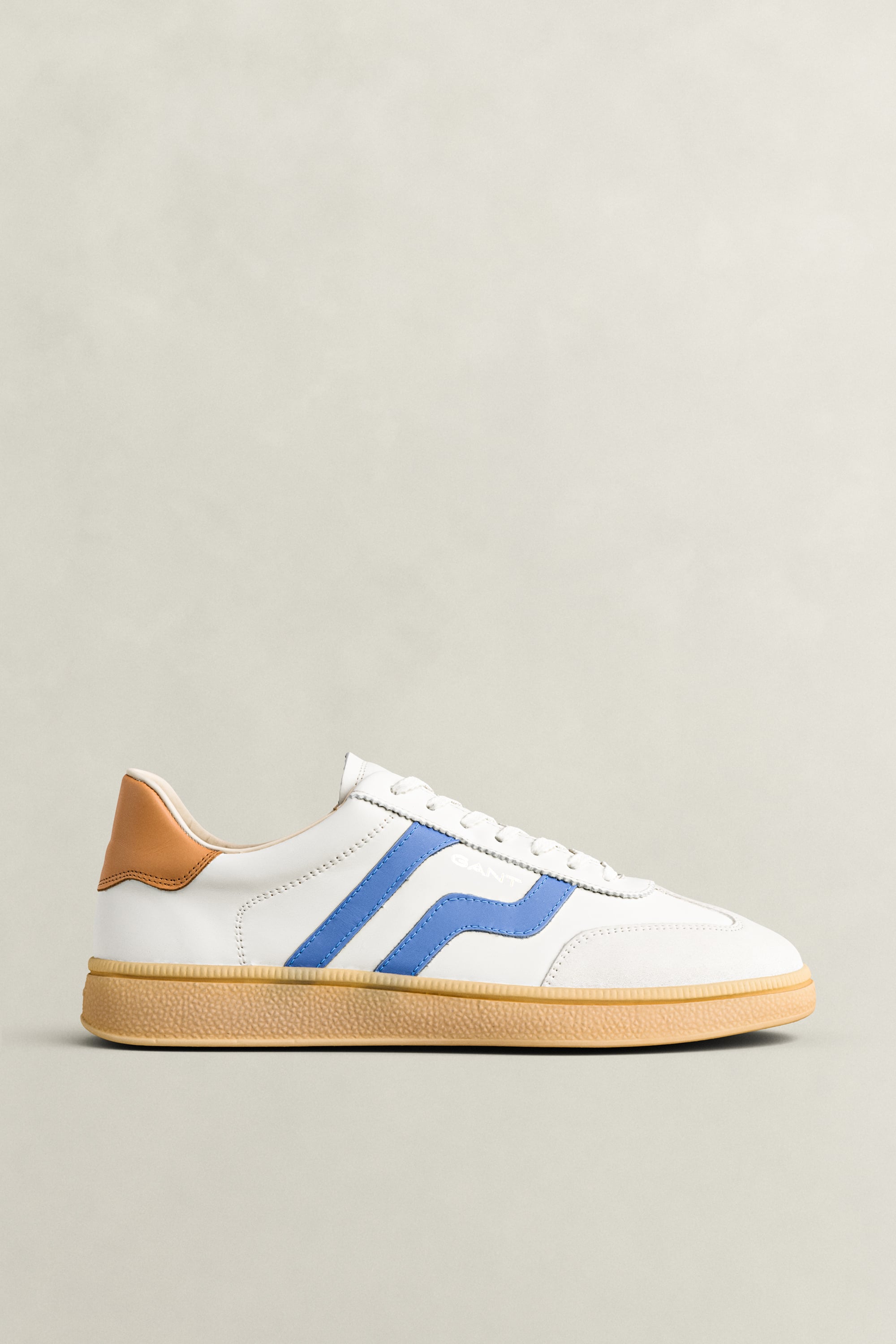 Gant Men's White Cuzmo Leather Sneakers (41) Cream