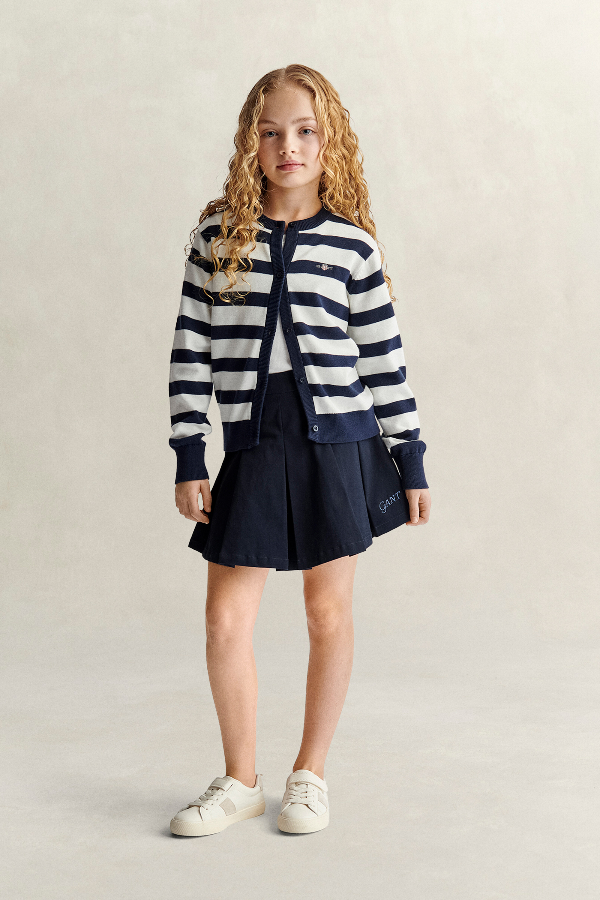 Gant Women's Navy Teens Teen Girls Pleated Skirt (122/128) Evening Blue