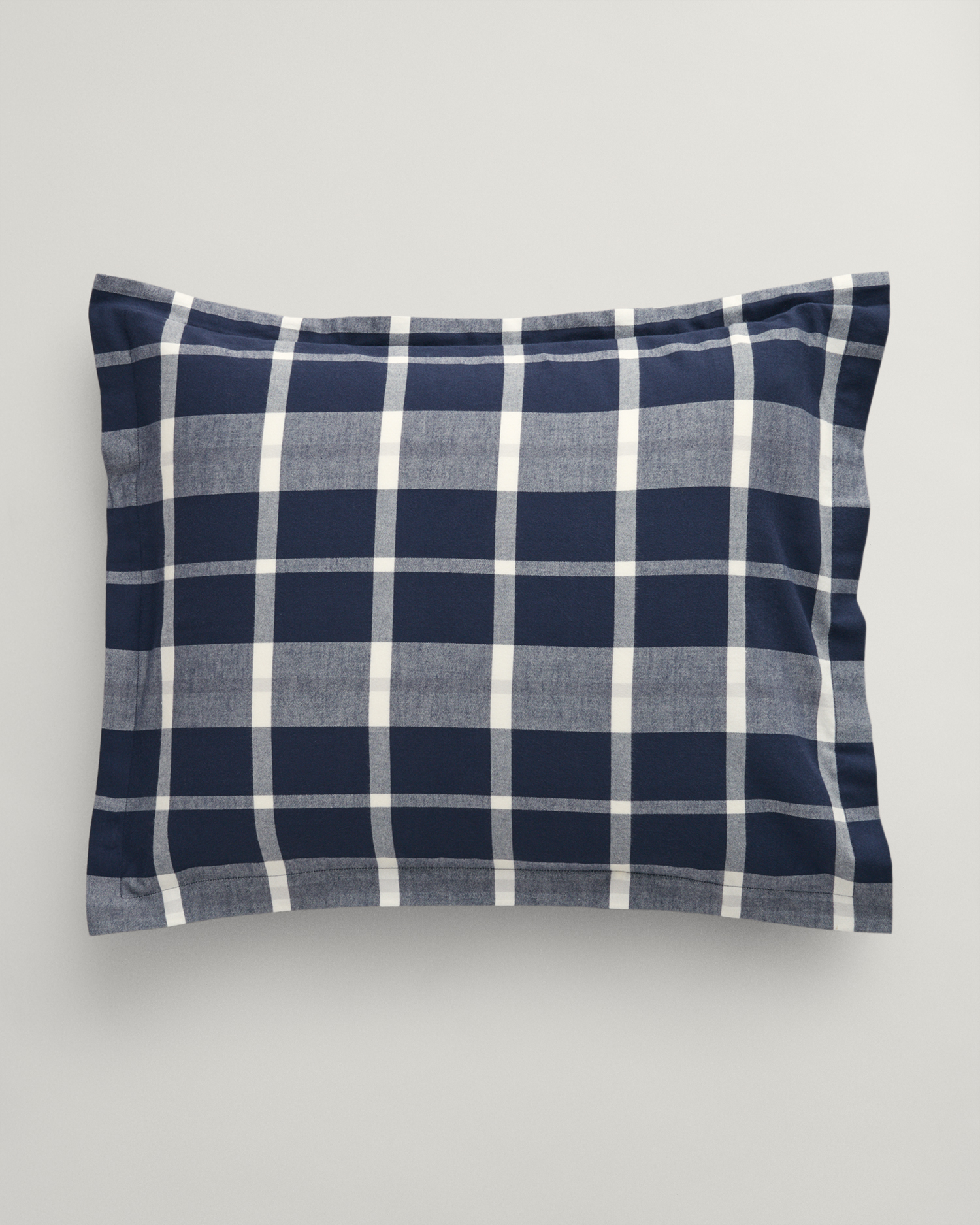 GANT Home Flannel Check Pillowcase (50x75) Blue