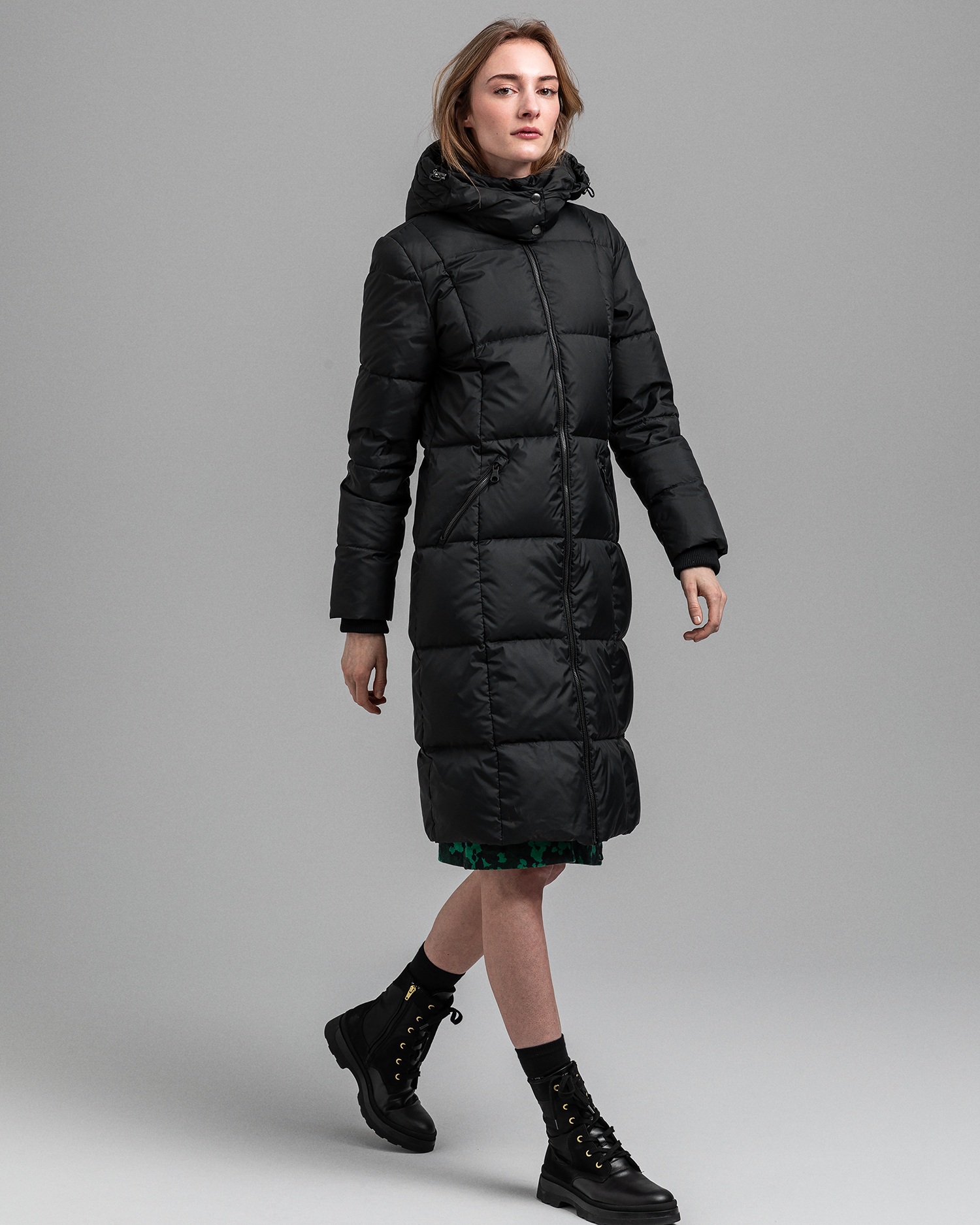 men shiny bubble coat