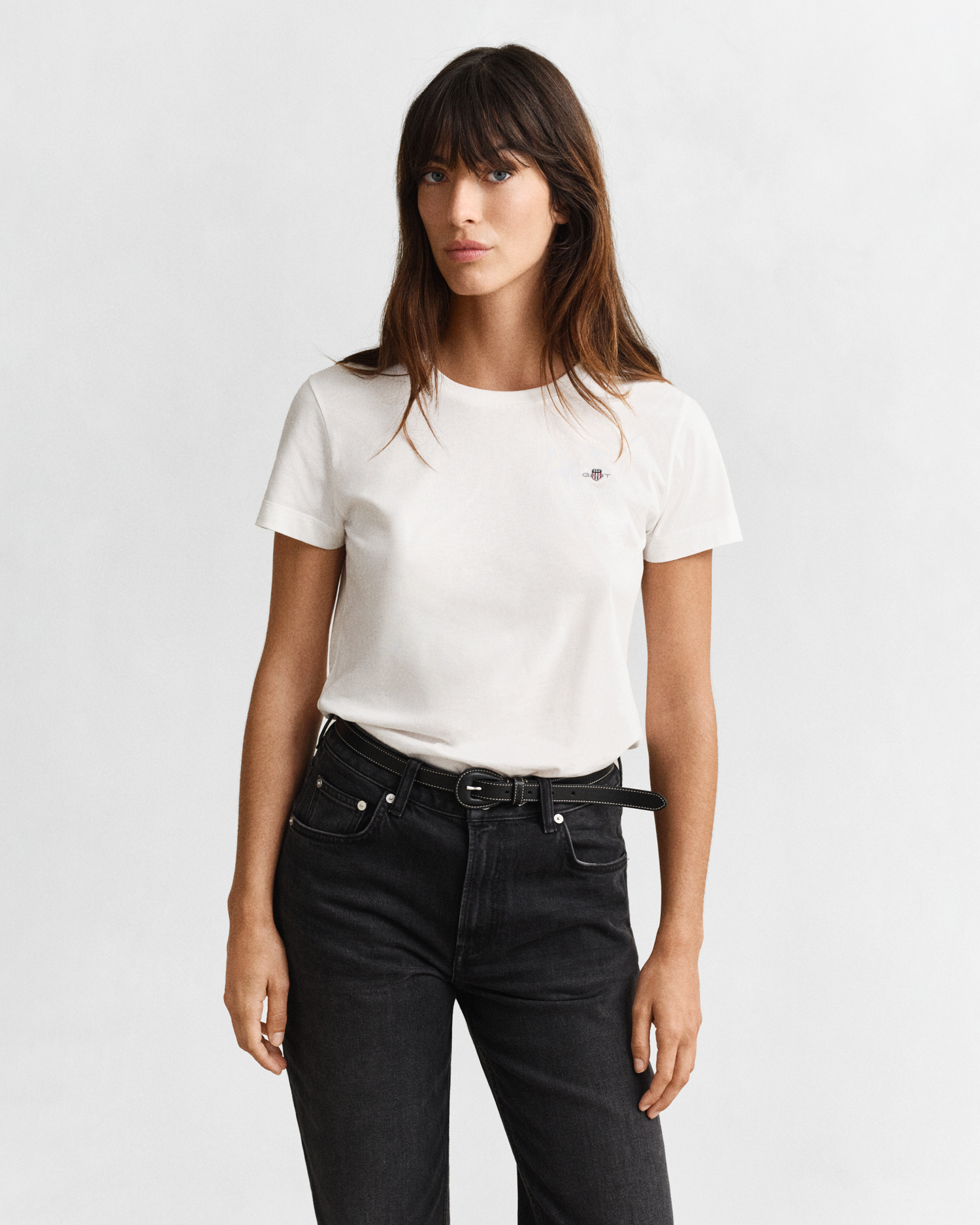 Gant Women's White Shield T-Shirt (Xxl)