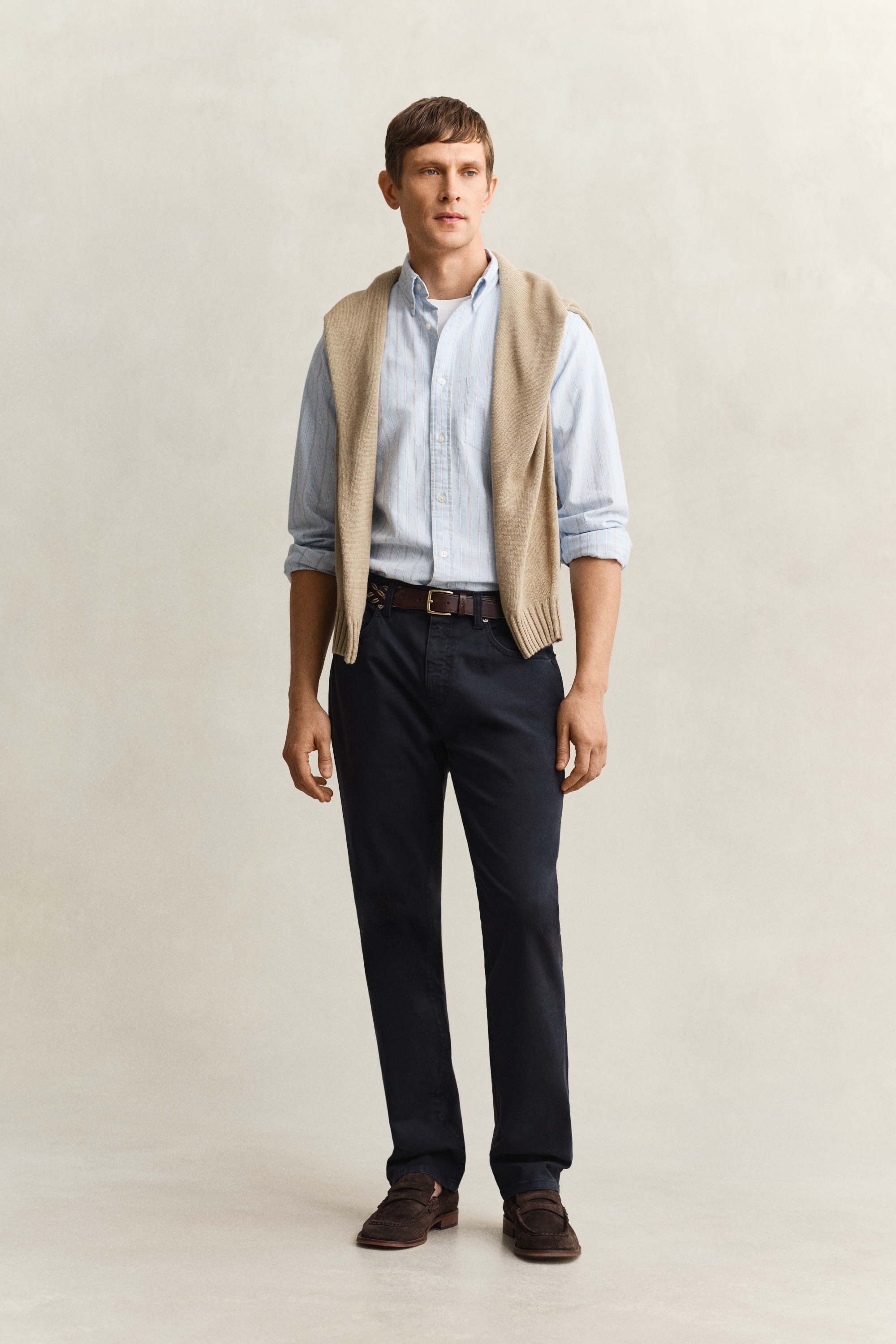 Gant Men's Navy Regular Fit Desert Jeans (34/34) Evening Blue