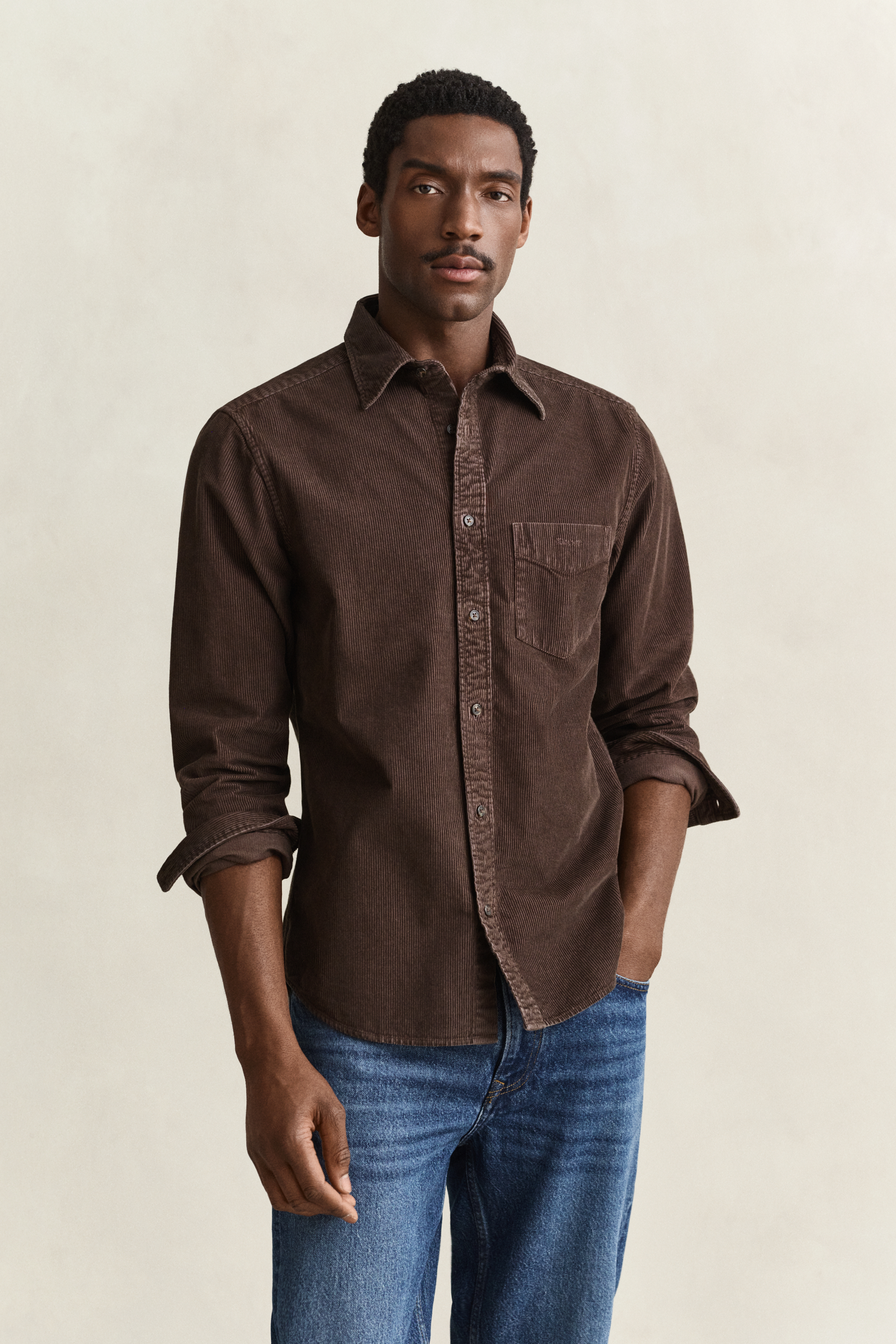 Corduroy Shirt BROWN