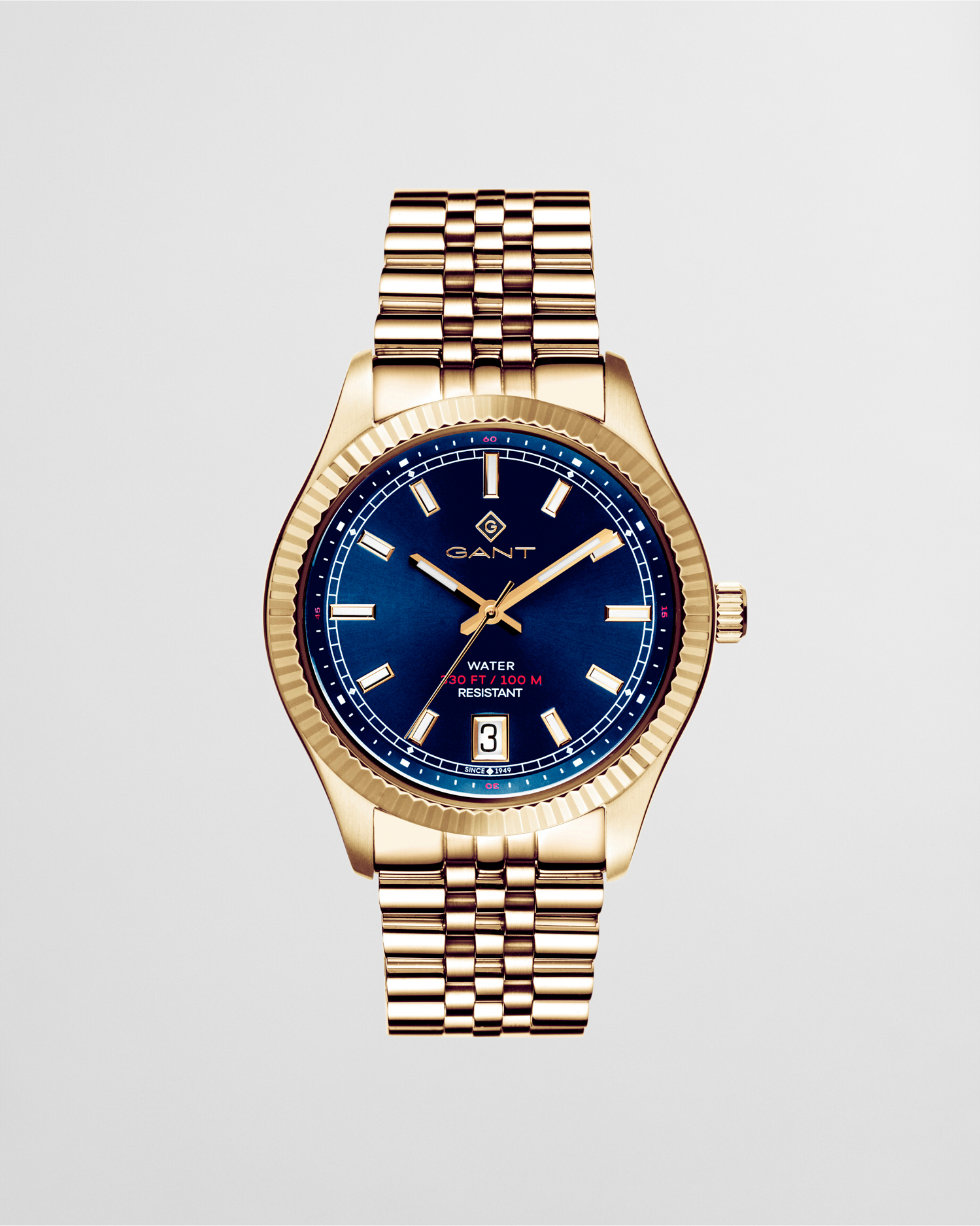 Gant Men's Gold Sussex 44 Watch (One Size)