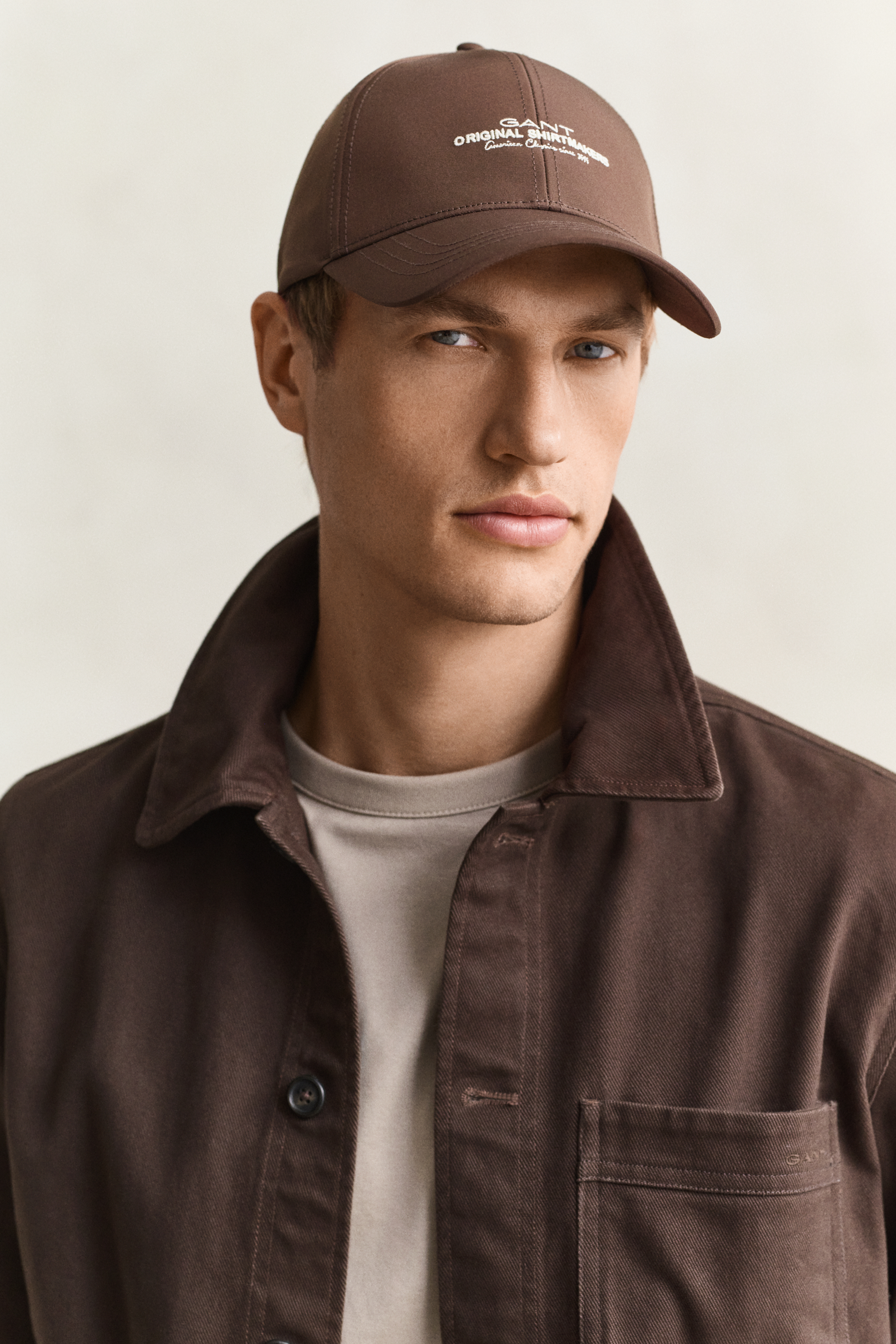 Gant Men's Shadow Brown Graphic Cap (One Size)