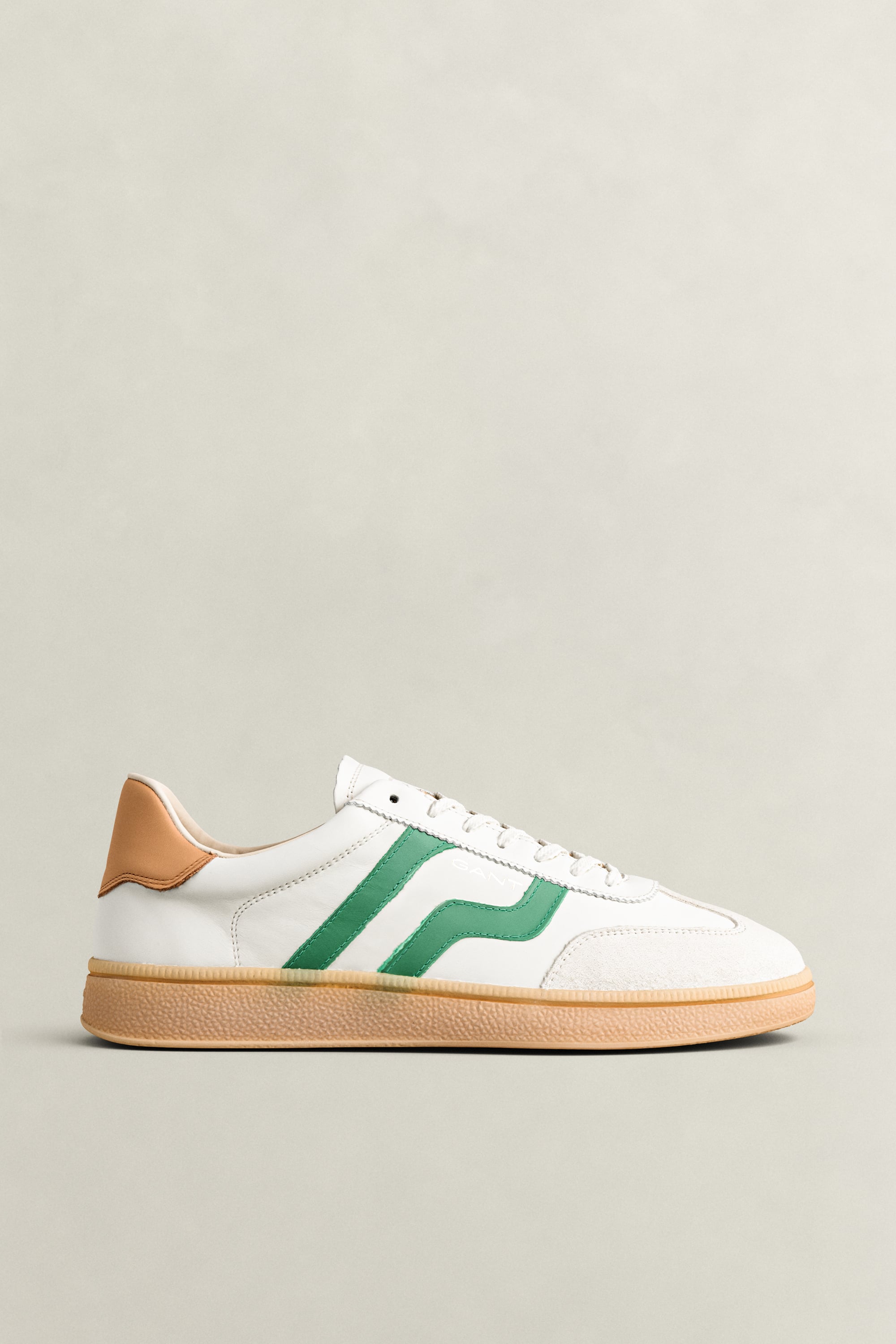 Gant Men's Off White Cuzmo Leather Sneakers (41) Eggshell