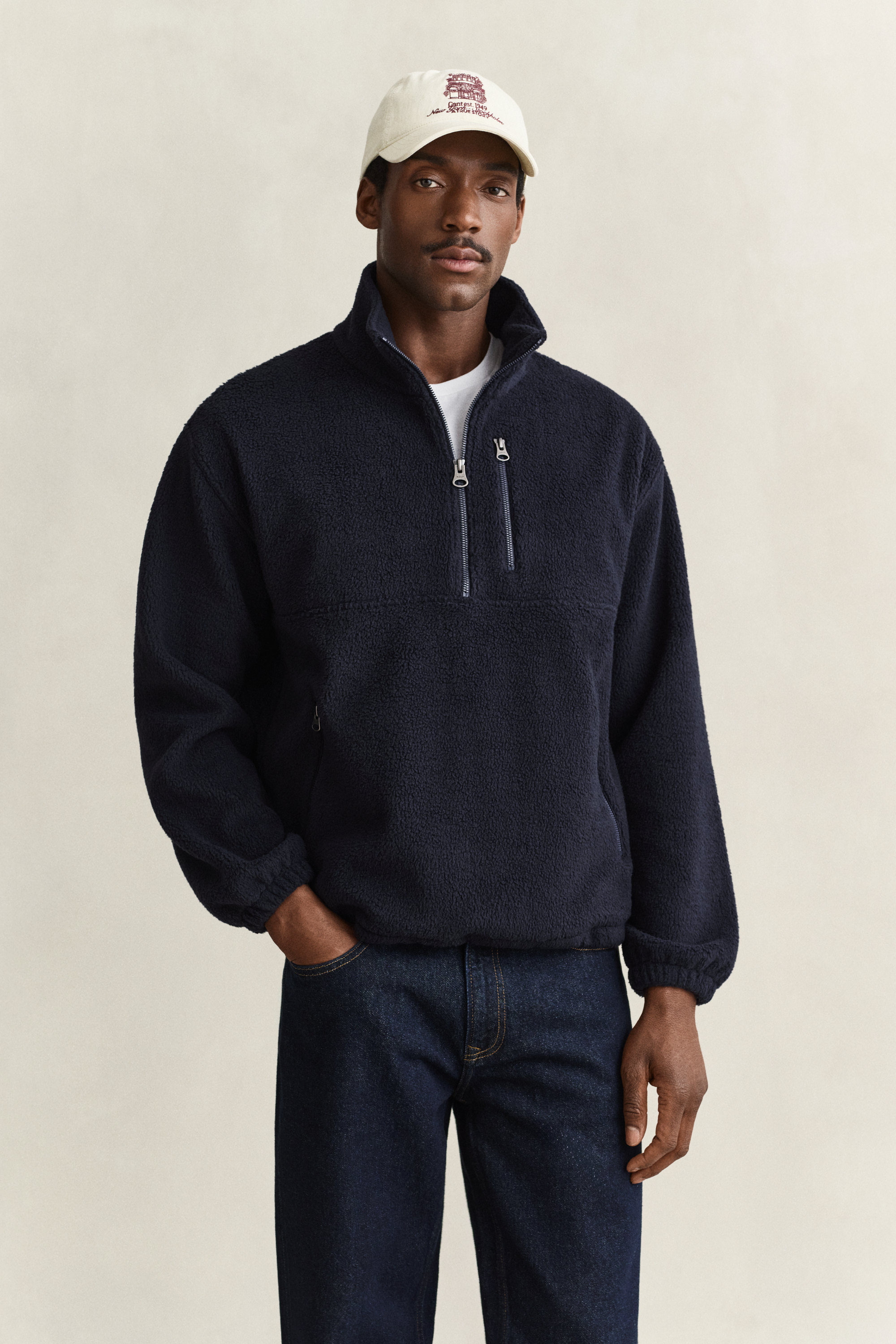 Gant Men's Navy Fleece Sweatshirt (Xxxl) Evening Blue