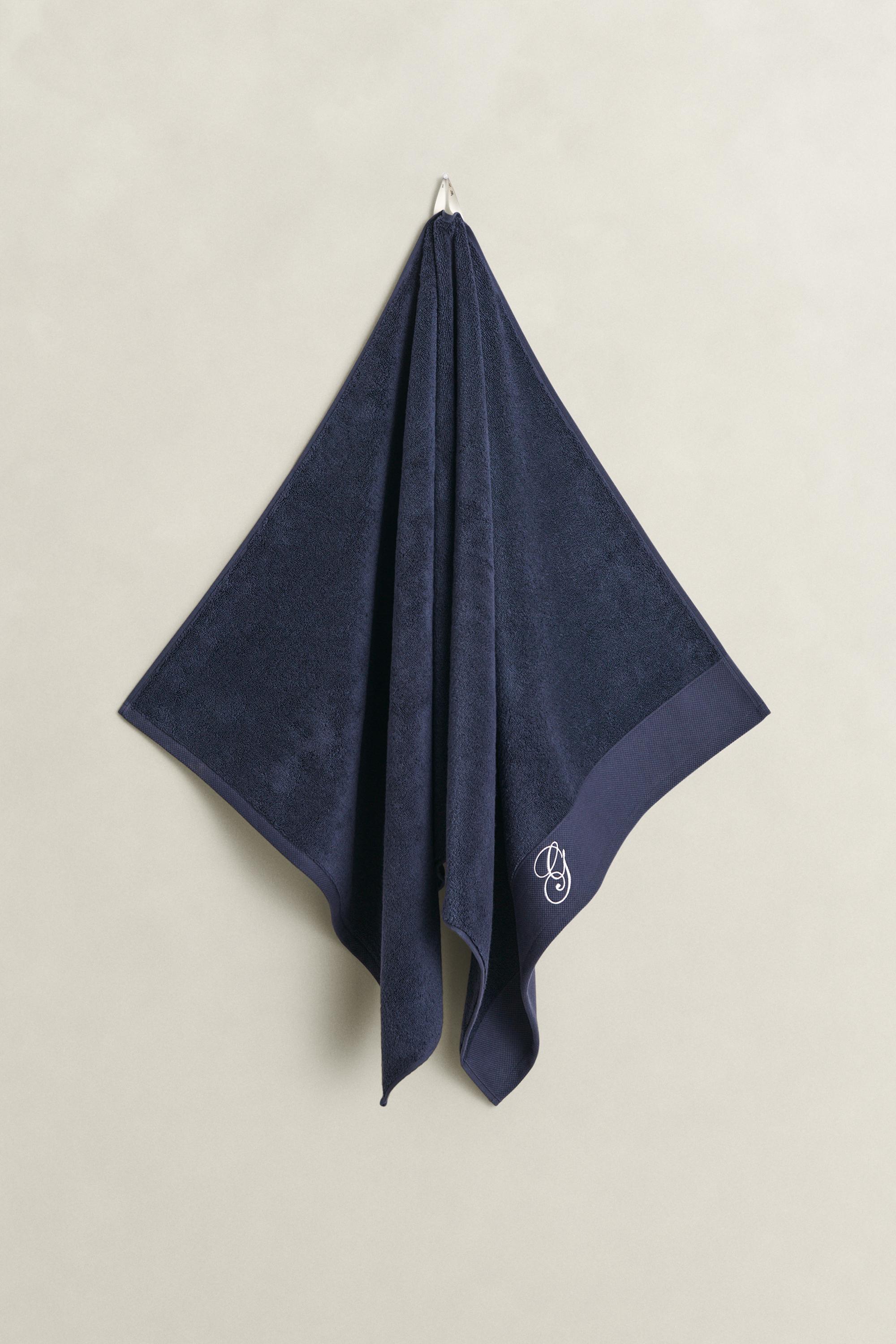 Gant Unisex Navy Home Decor Embroidered Towel 70X140 (70X140) Marine
