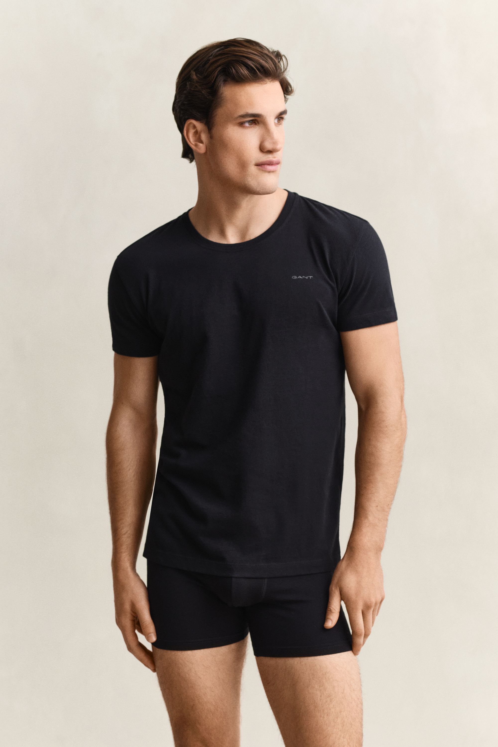 Gant Men's Black 2-Pack Crew Neck T-Shirts (Xxxl) / White