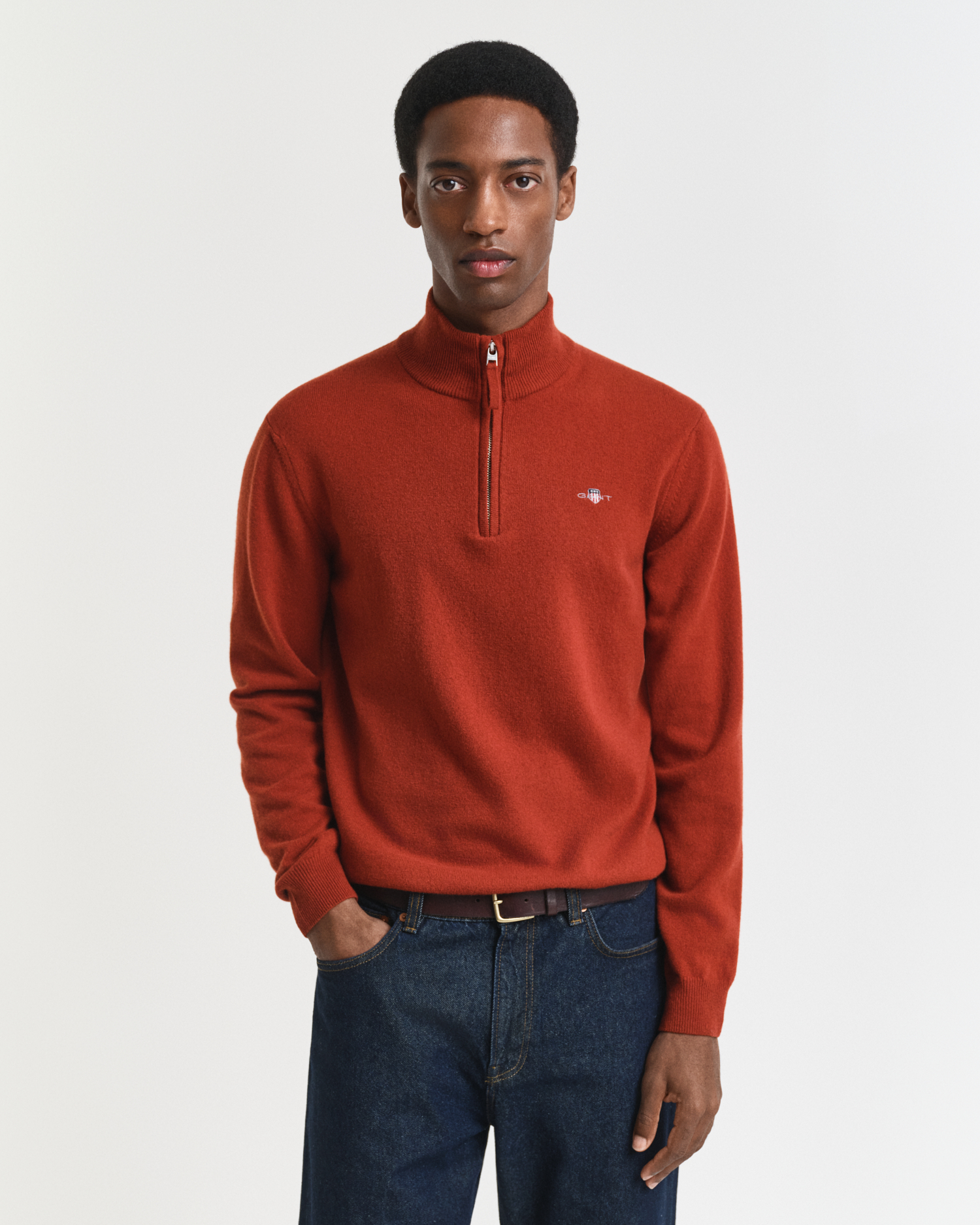 Gant Men's Superfine Lambswool Half-Zip Sweater (Xxxl)