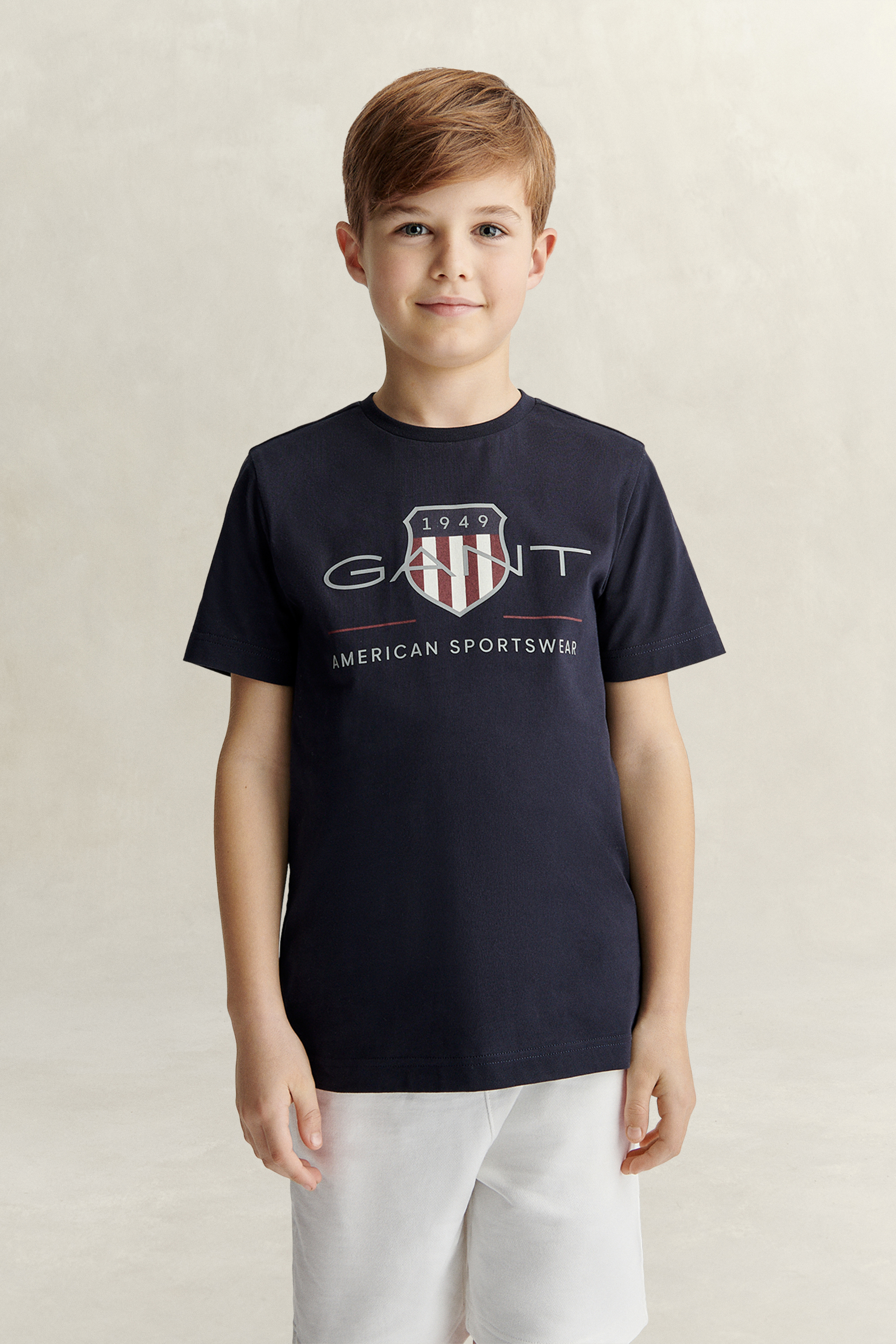 Gant Unisex Navy Teens Archive Shield T-Shirt (122/128) Evening Blue