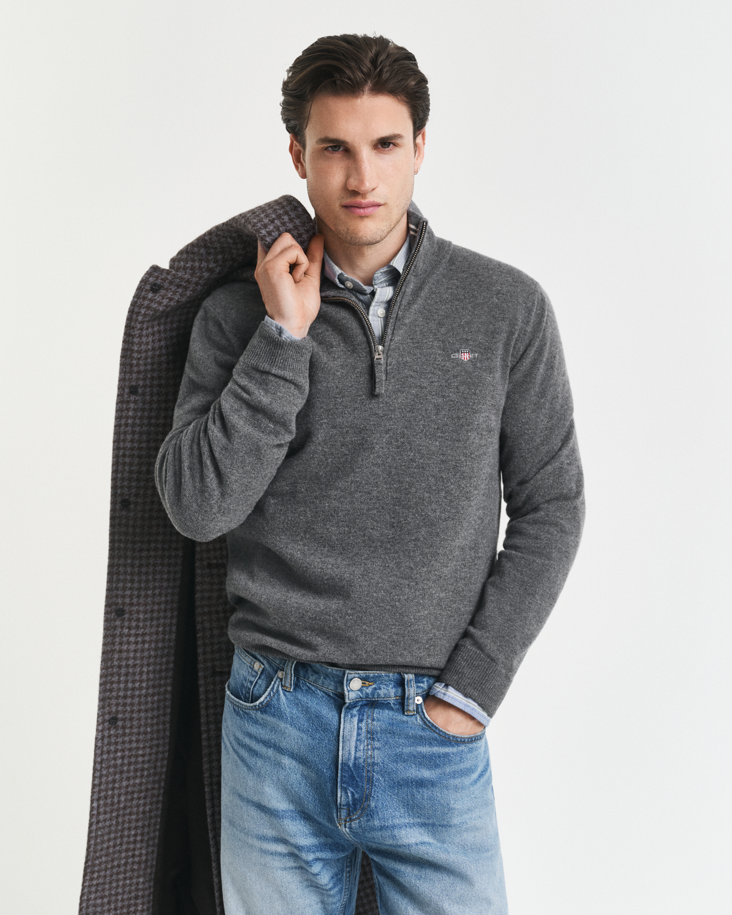 Gant Men's Superfine Lambswool Half-Zip Sweater (Xxxl)