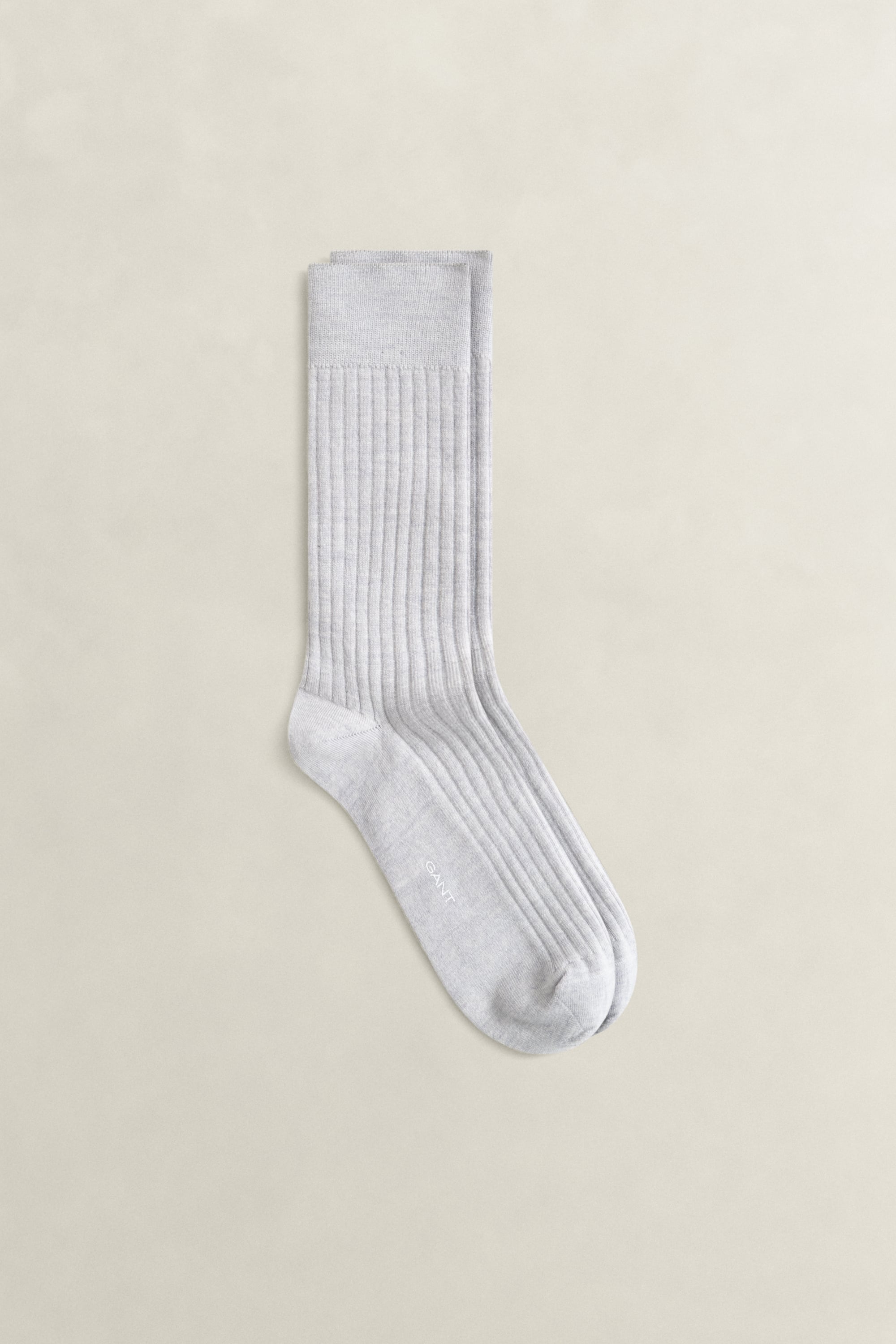Gant Men's Light Grey Merino Wool Socks (43-45) Melange