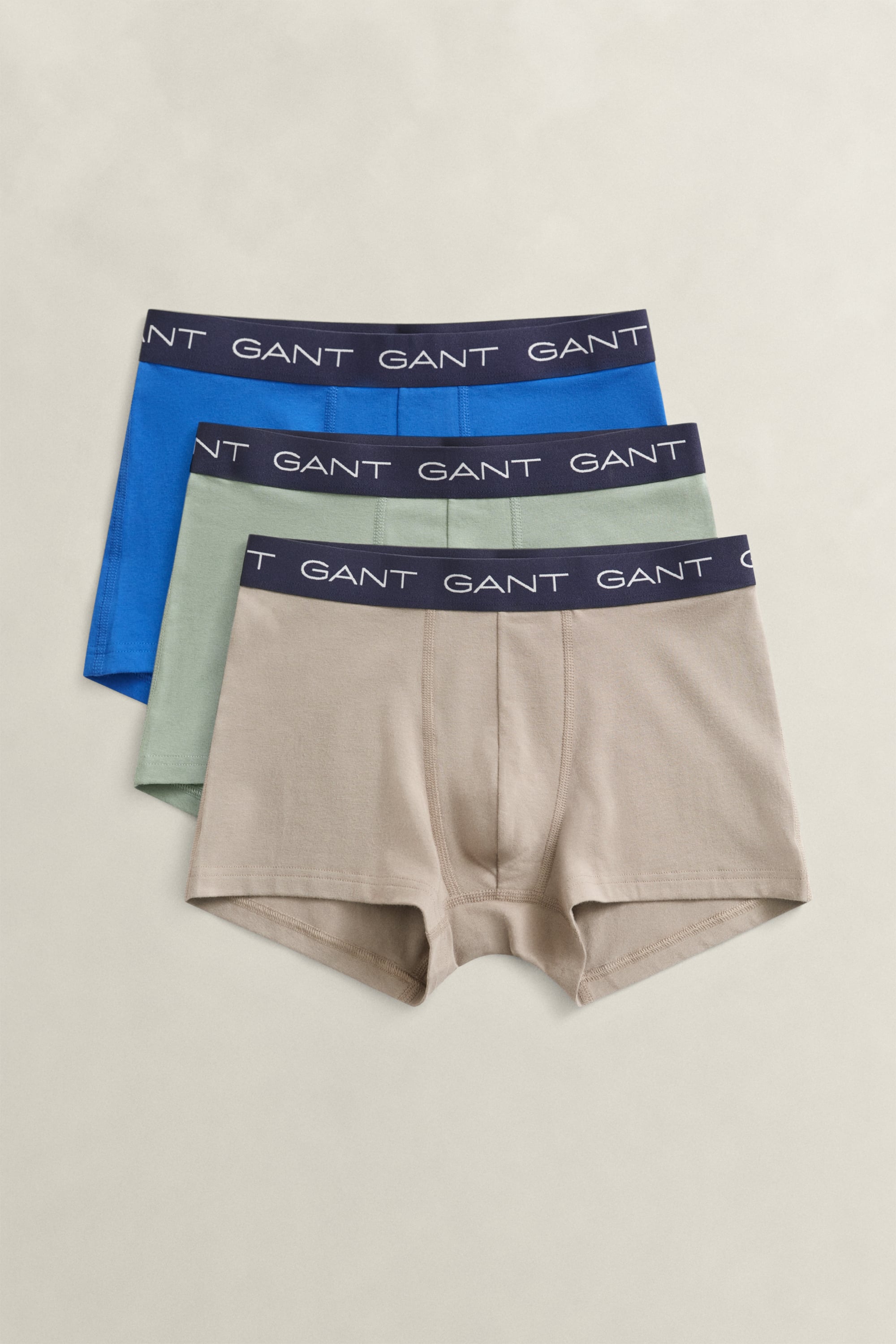 Gant Men's Mist Taupe 3-Pack Trunks (L)
