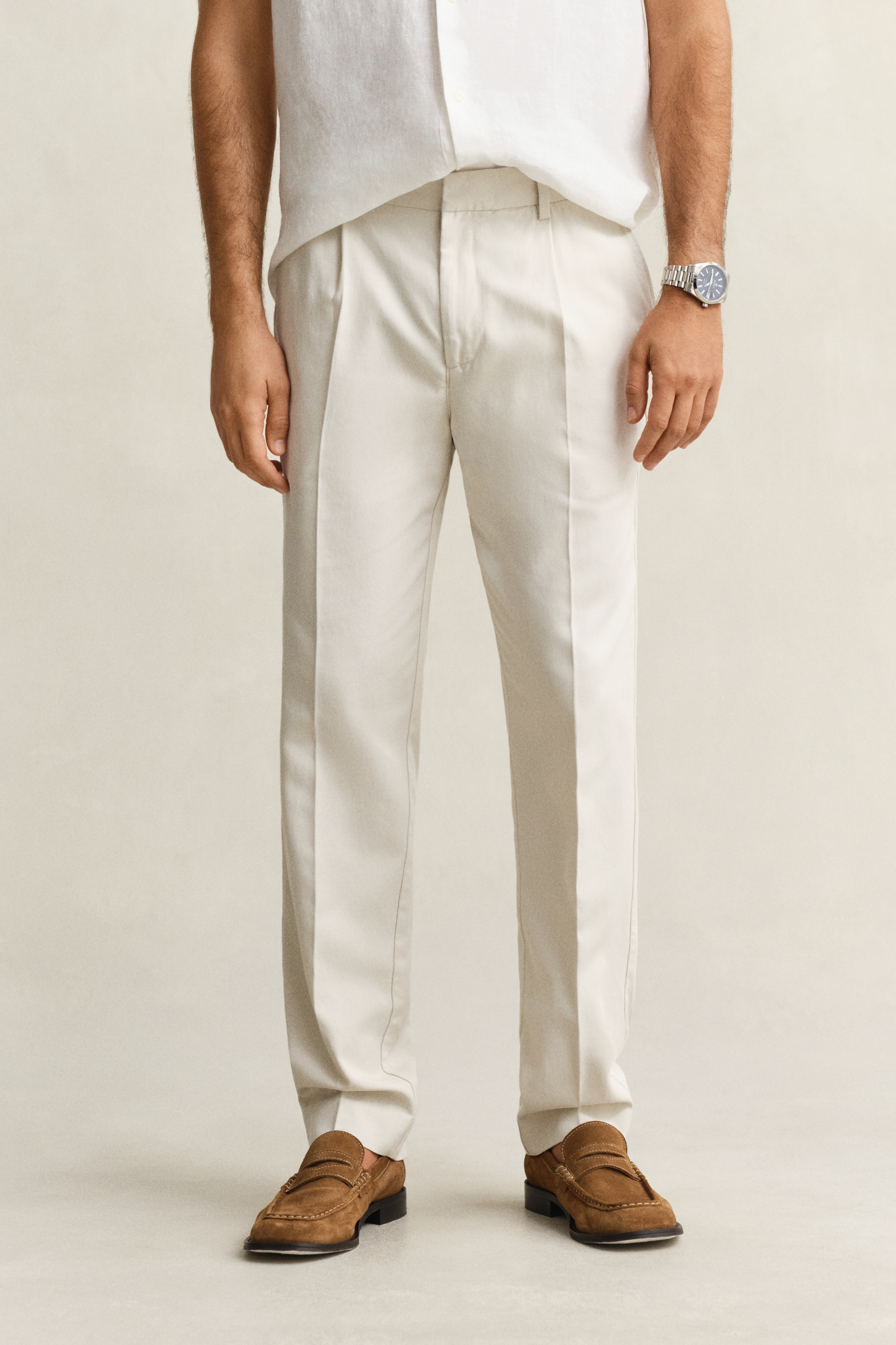Gant Men's Sand Lyocell Blend Pants (50)