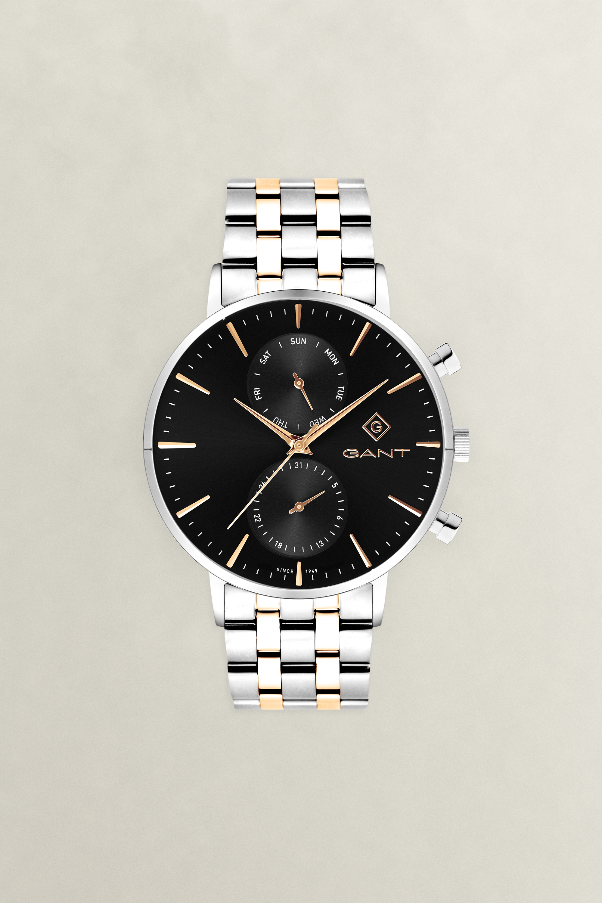 Gant Men's Black Park Hill Day-Date Ii Watch (One Size) Ebony