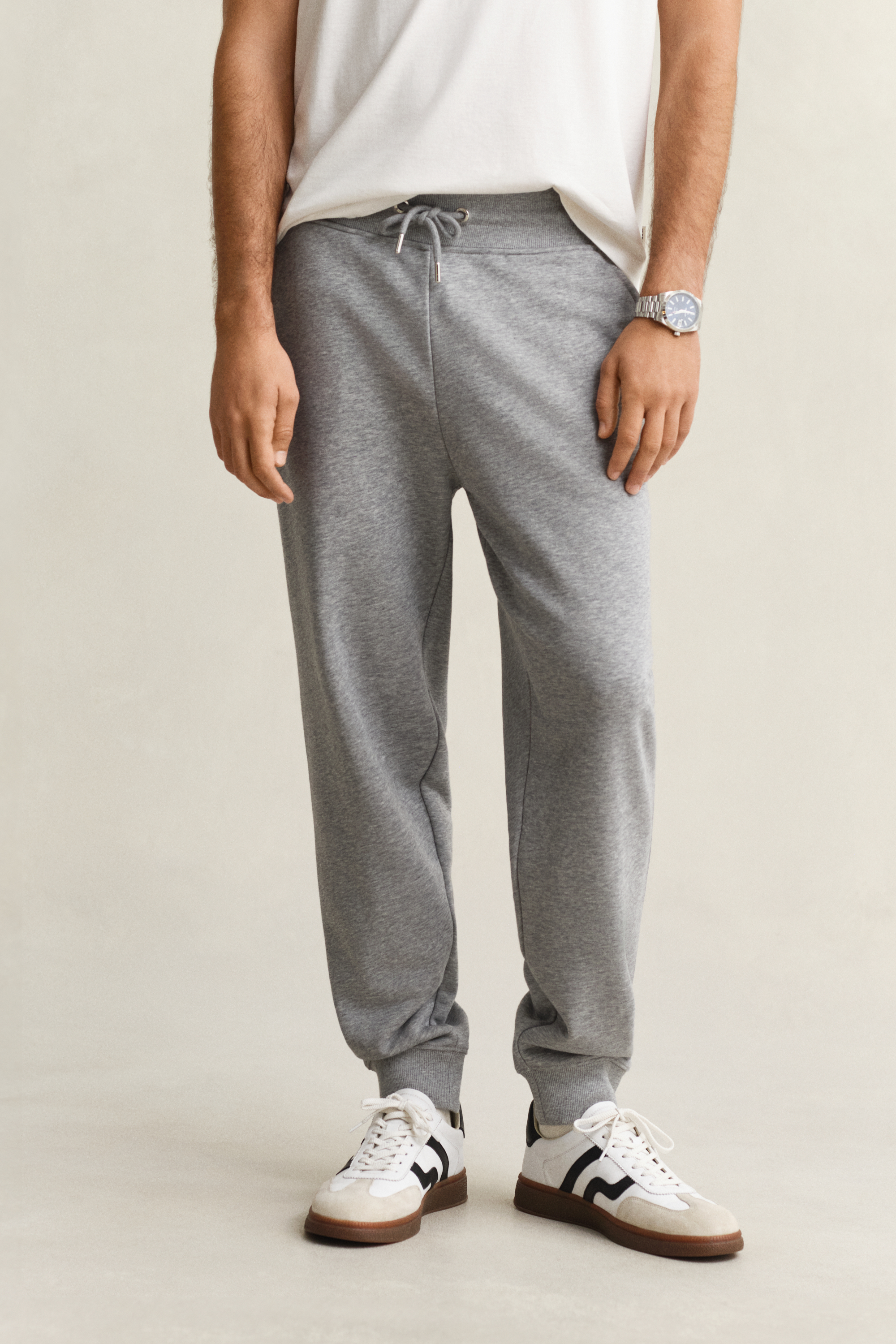Gant Men's Grey Shield Sweatpants (4Xl) Melange