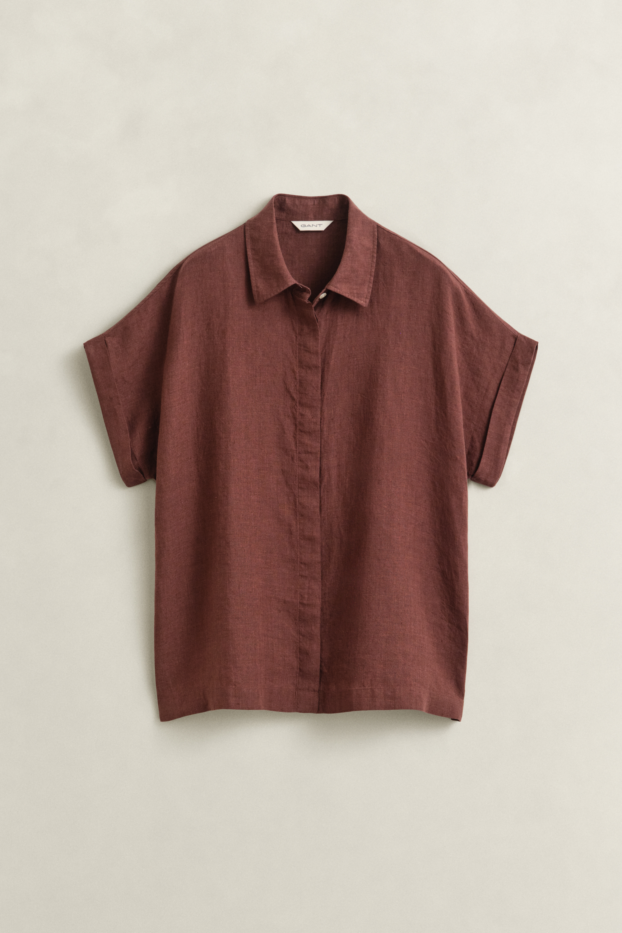 Gant Linen Cap Sleeve Shirt