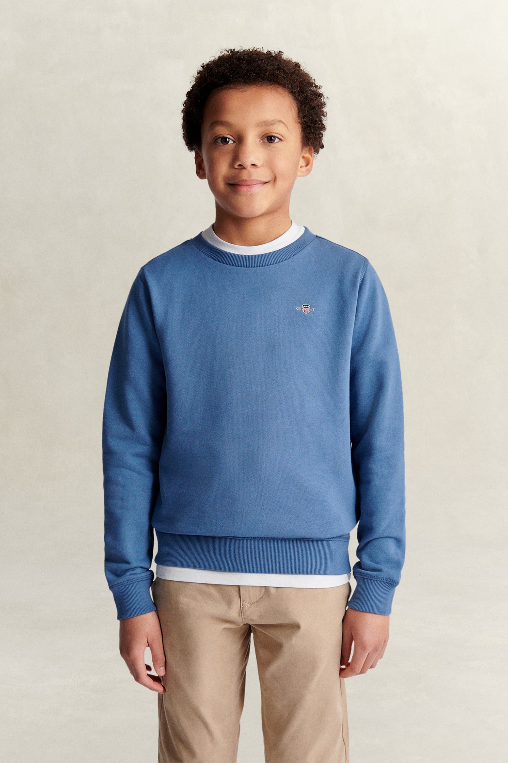Gant Unisex Blue Teens Shield Sweatshirt (122/128) Salty Sea