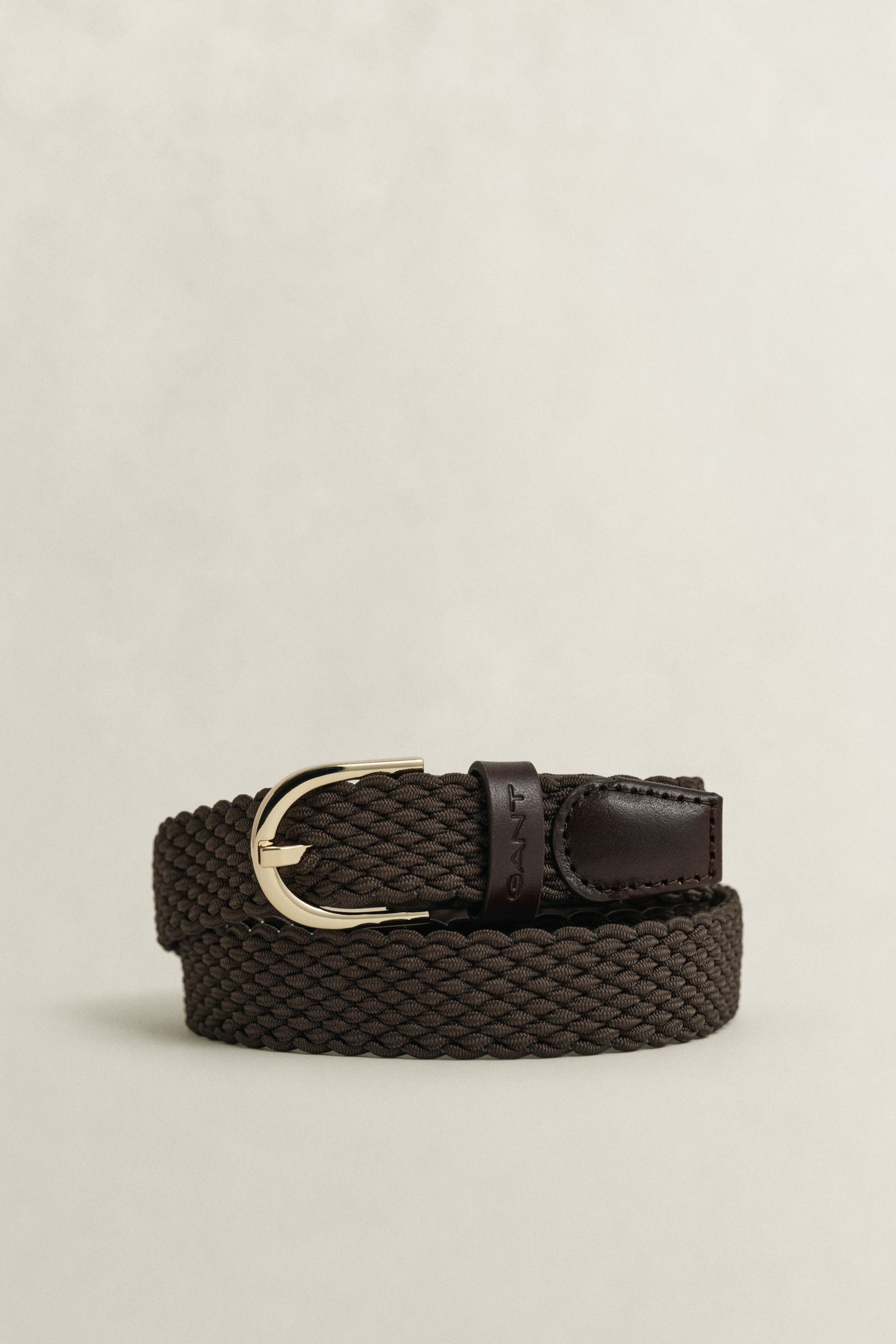 Gant Women's Black Brown Braided Belt (85/34)