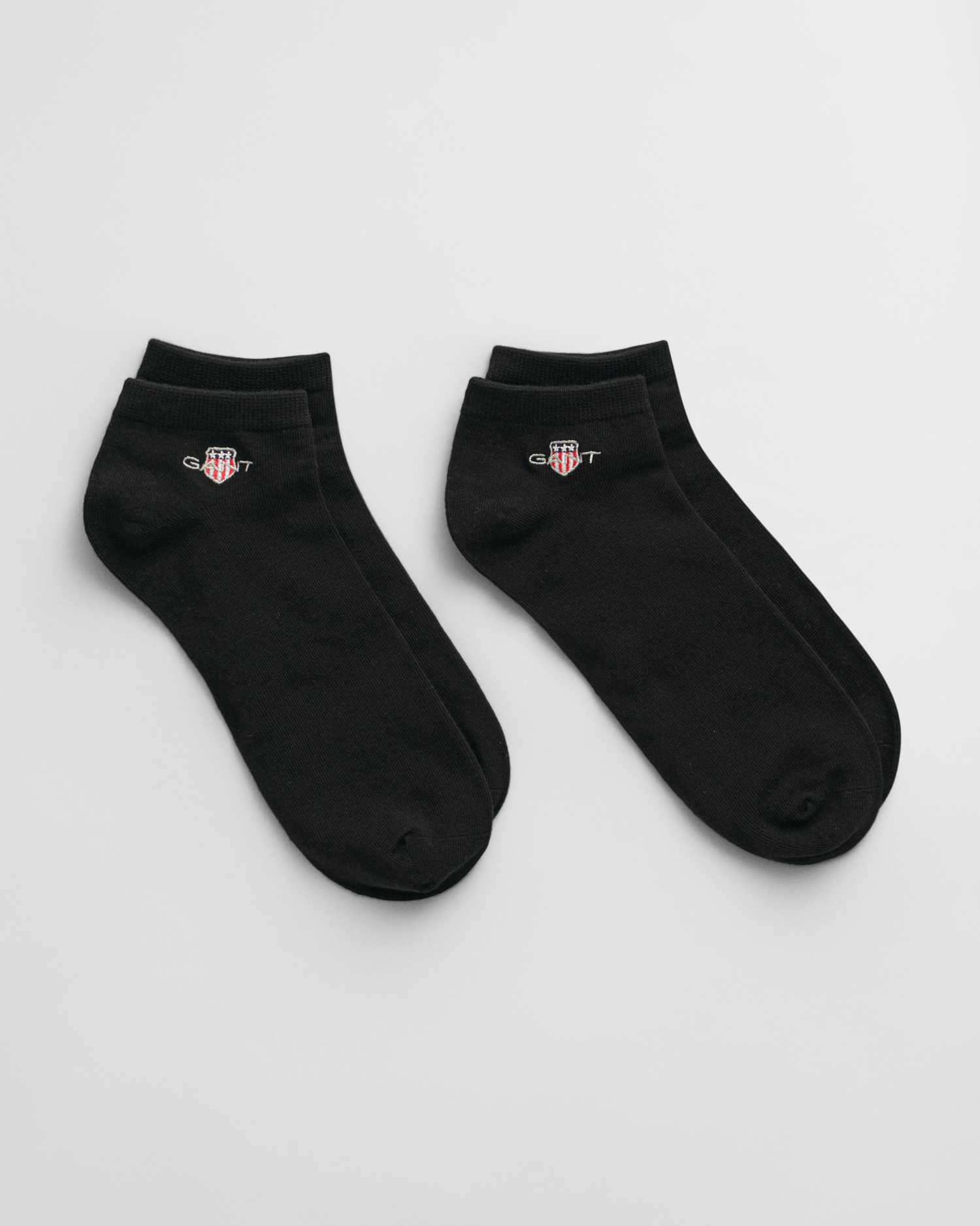 Gant Men's Black 2-Pack Shield Ankle Socks (43-45) Size 43-45
