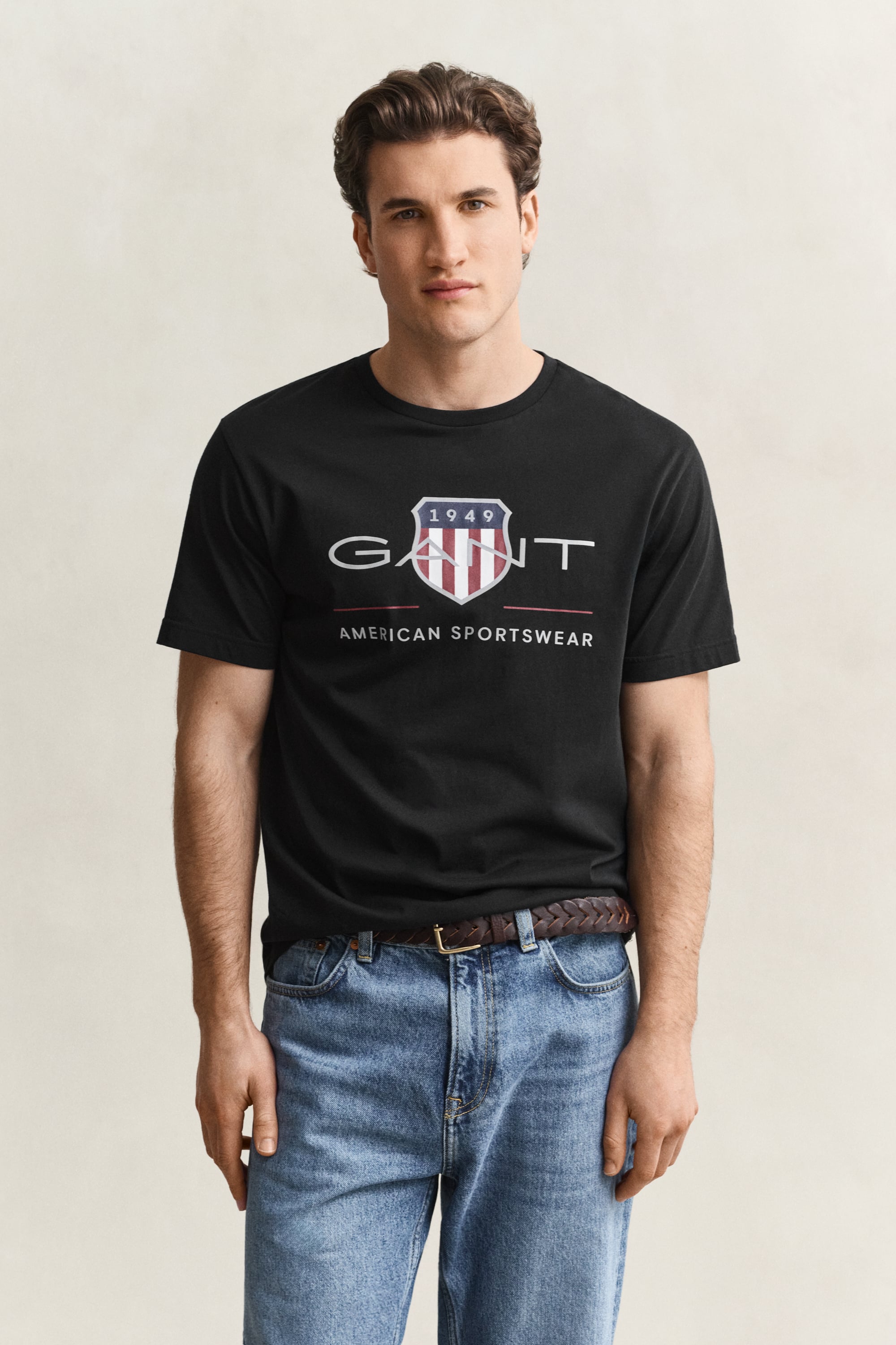 Gant Men's Black Archive Shield T-Shirt (Xxl)