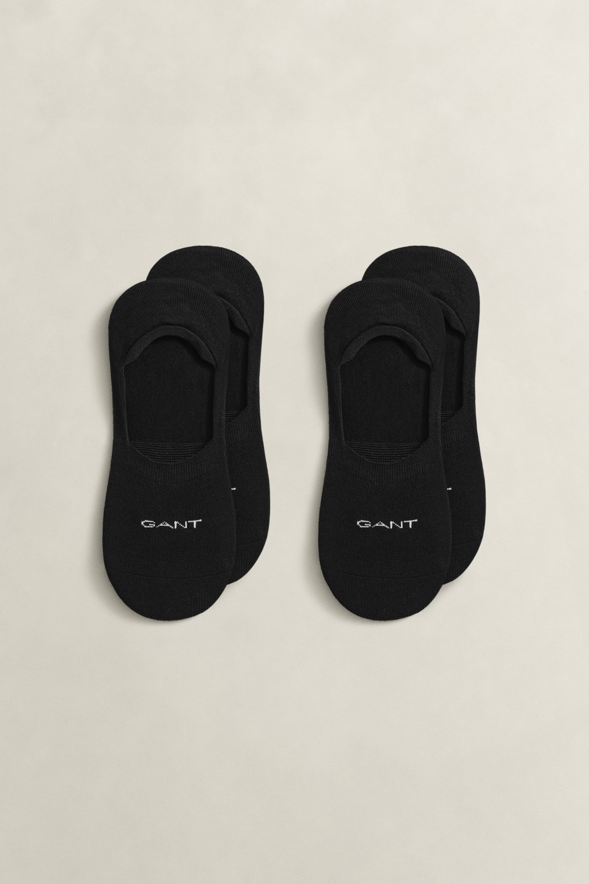 Gant Men's Black 2-Pack Invisible Socks (40-42)