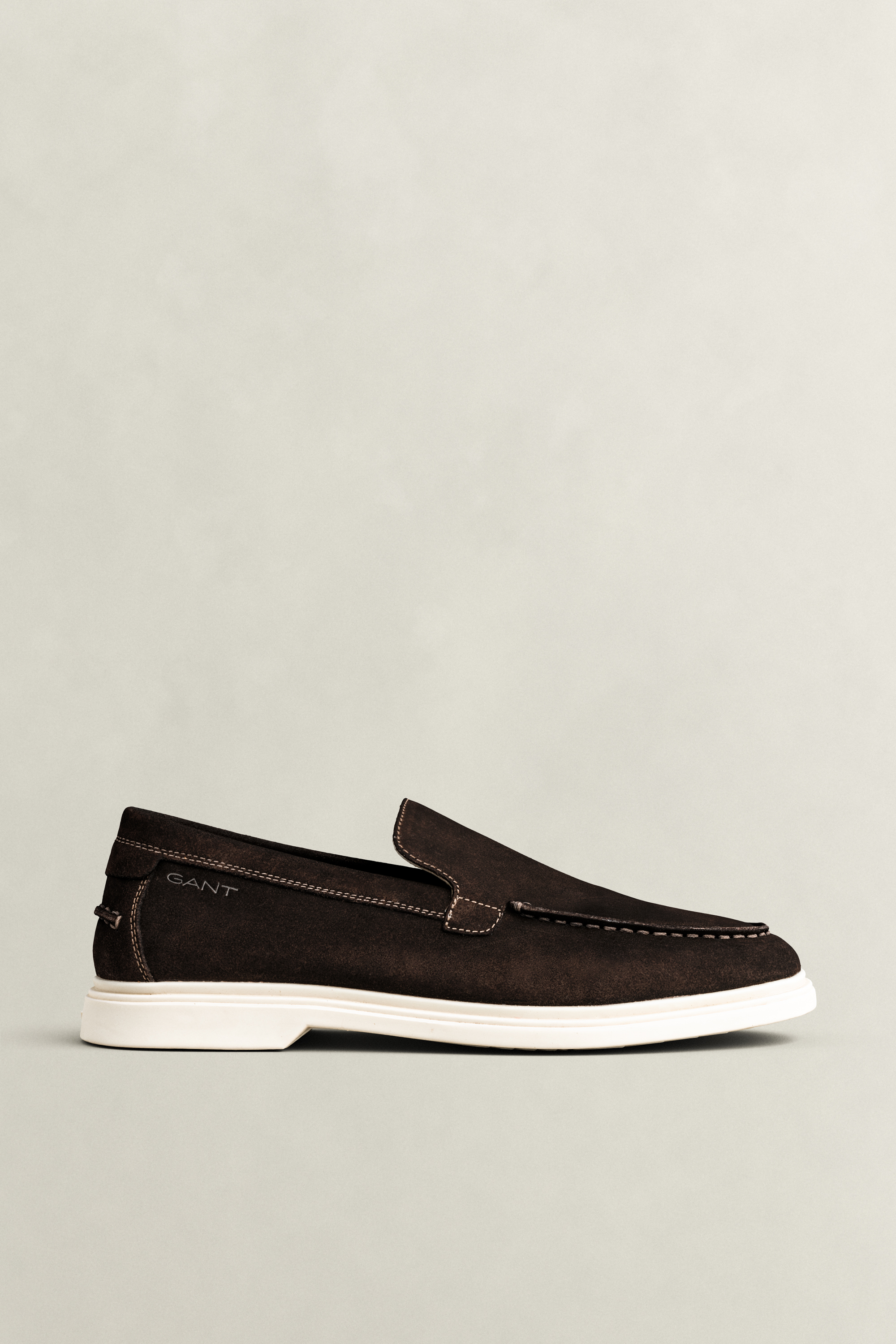 Gant Men's Brown Boery Suede Loafers (45) Dark