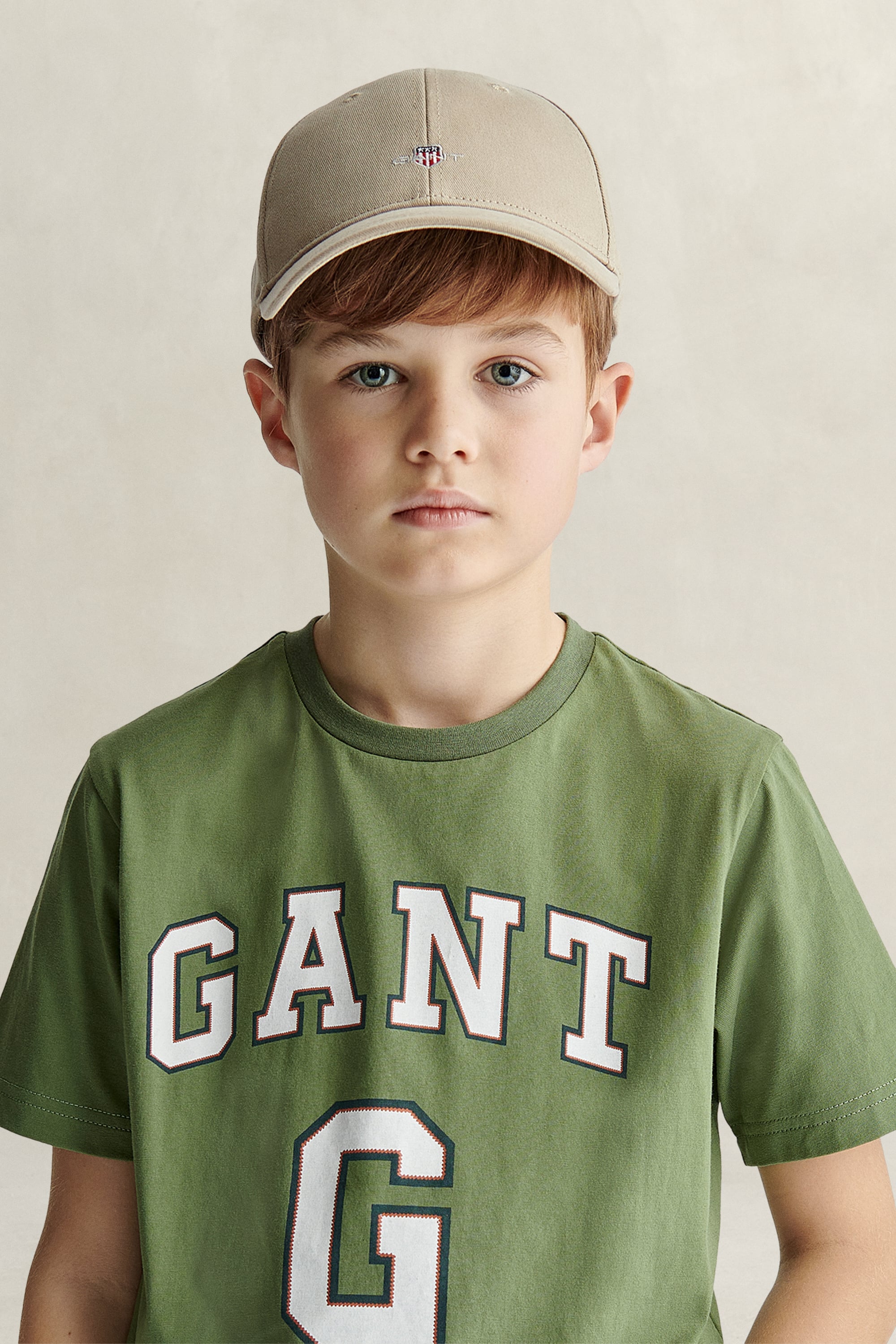 Gant Unisex Oat Beige Teens Shield Cap (One Size)