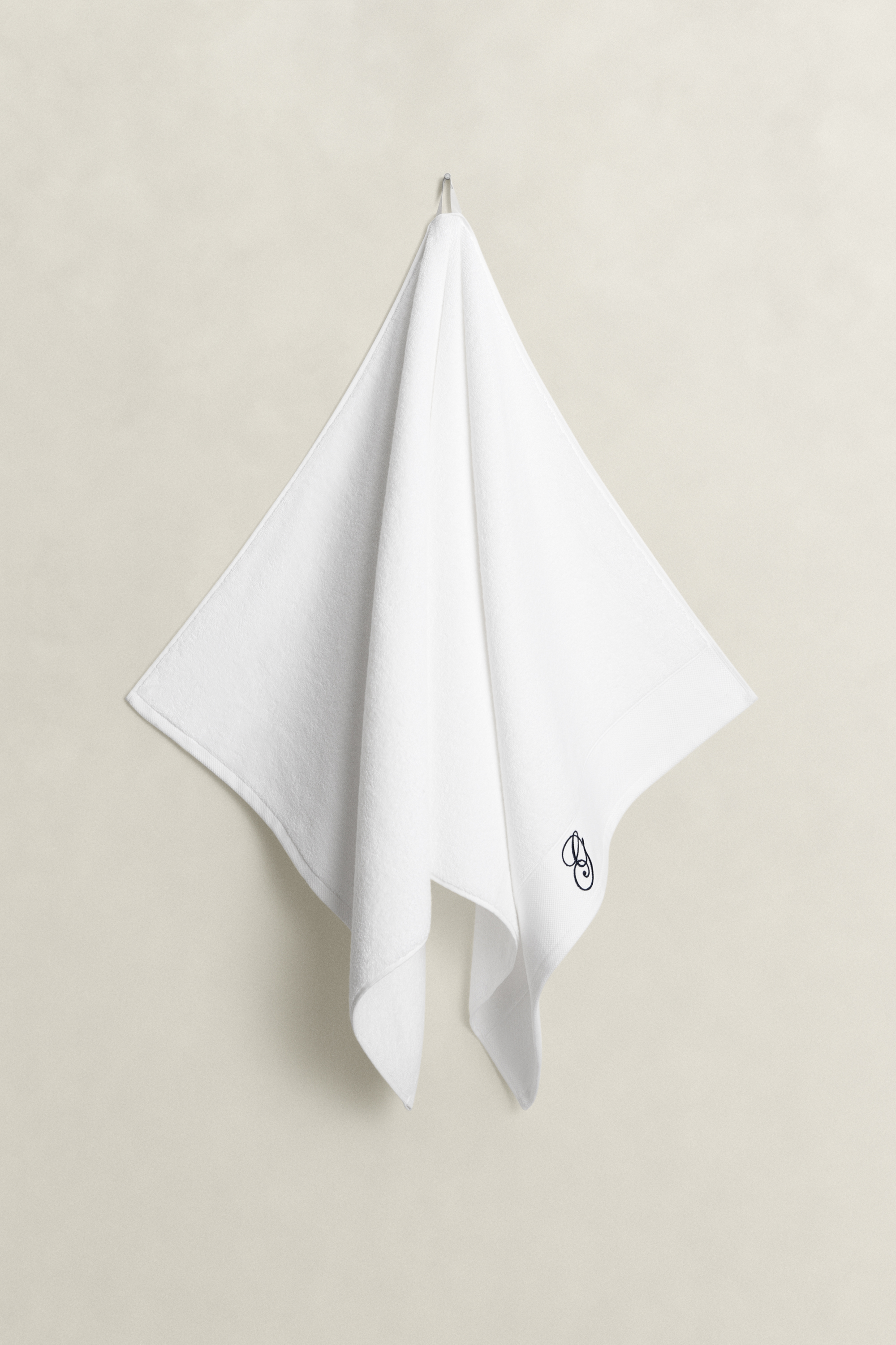 Gant Unisex White Home Decor Embroidered Towel 70X140 (70X140)