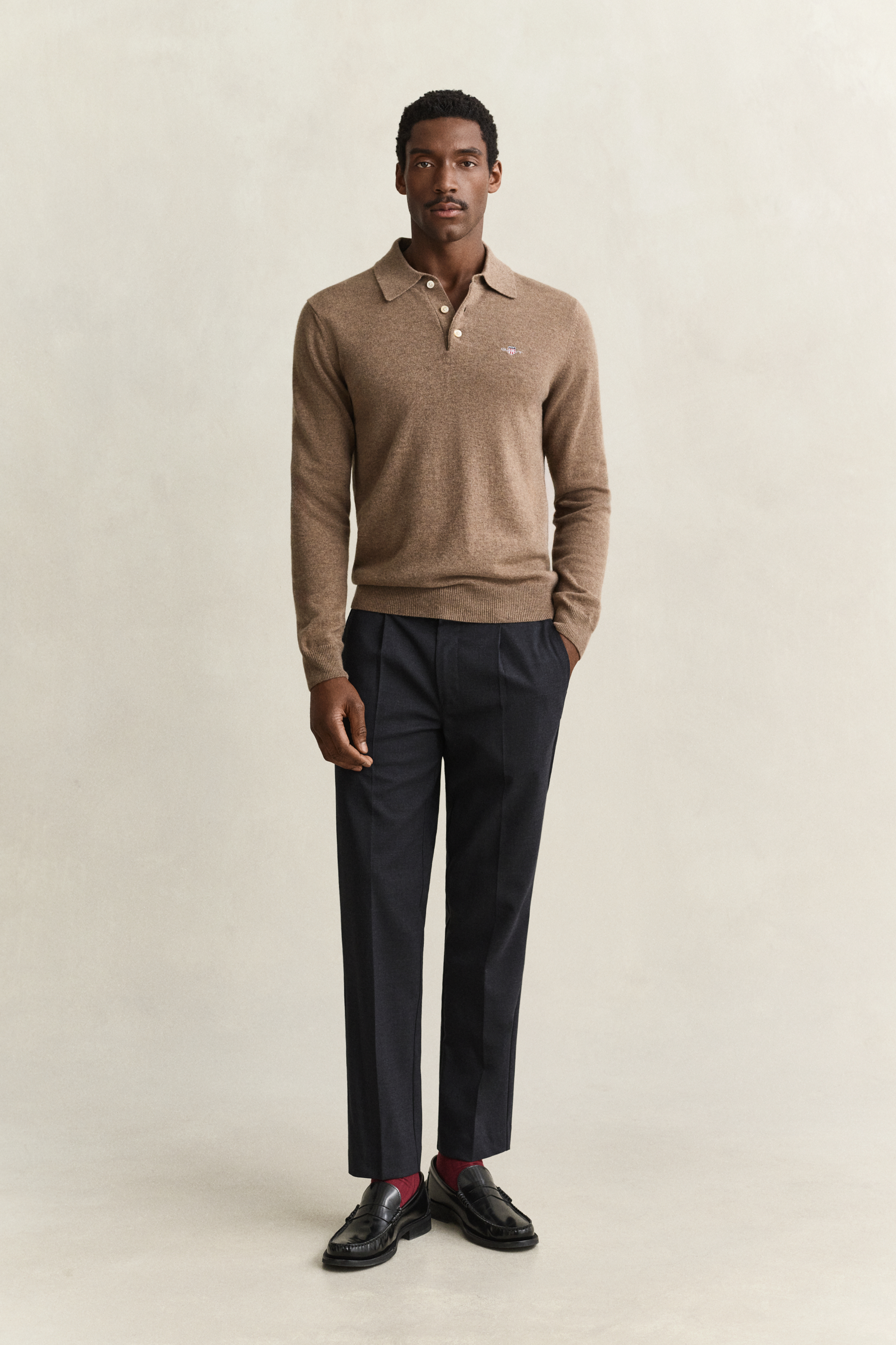 Tapered Wool Pants GREY