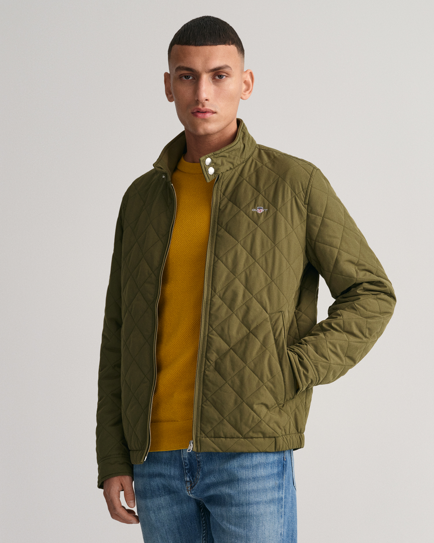 GANT Men Quilted Windcheater (XXXL) Green