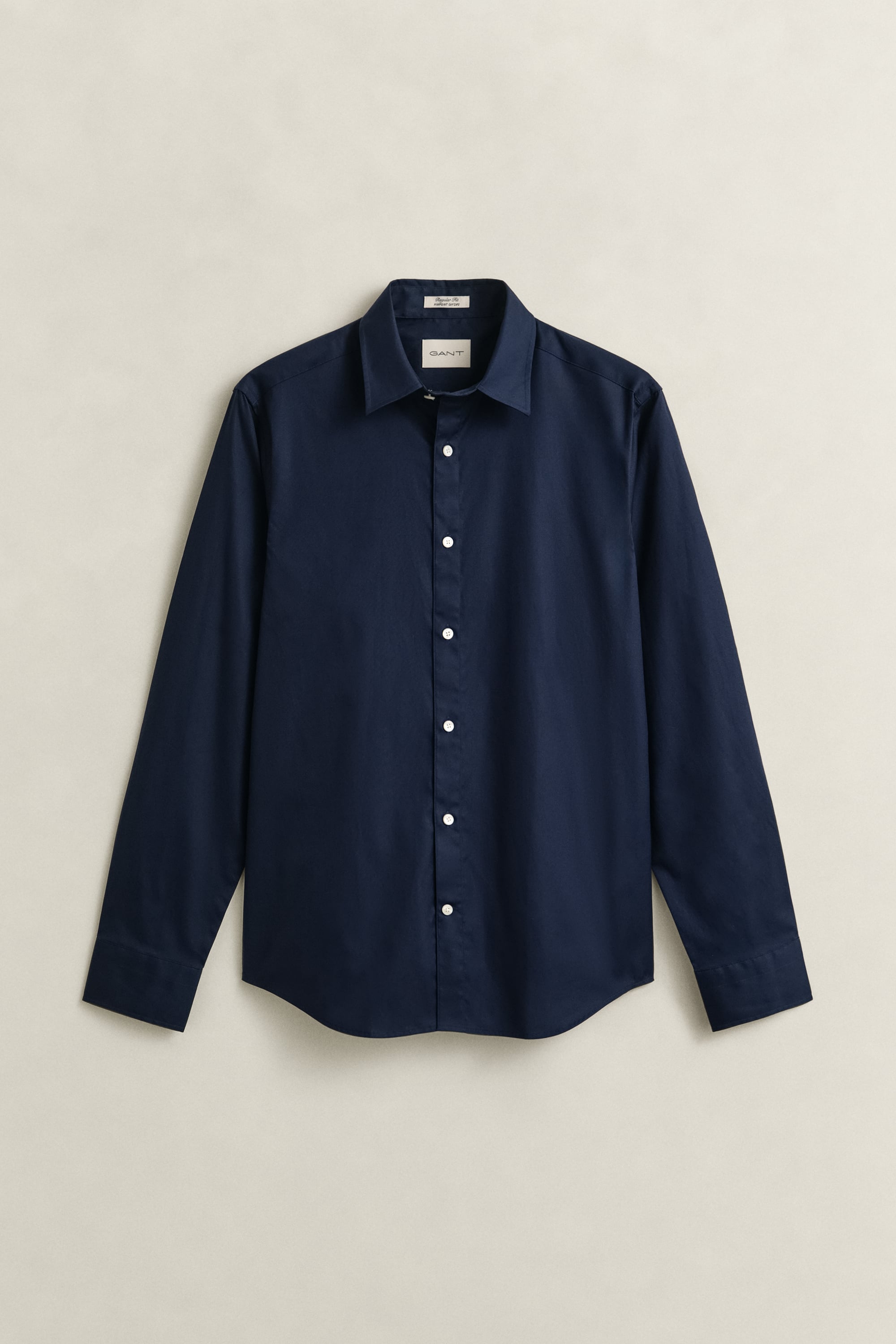 Gant Men's Navy Regular Fit Pinpoint Oxford Shirt (L) Marine
