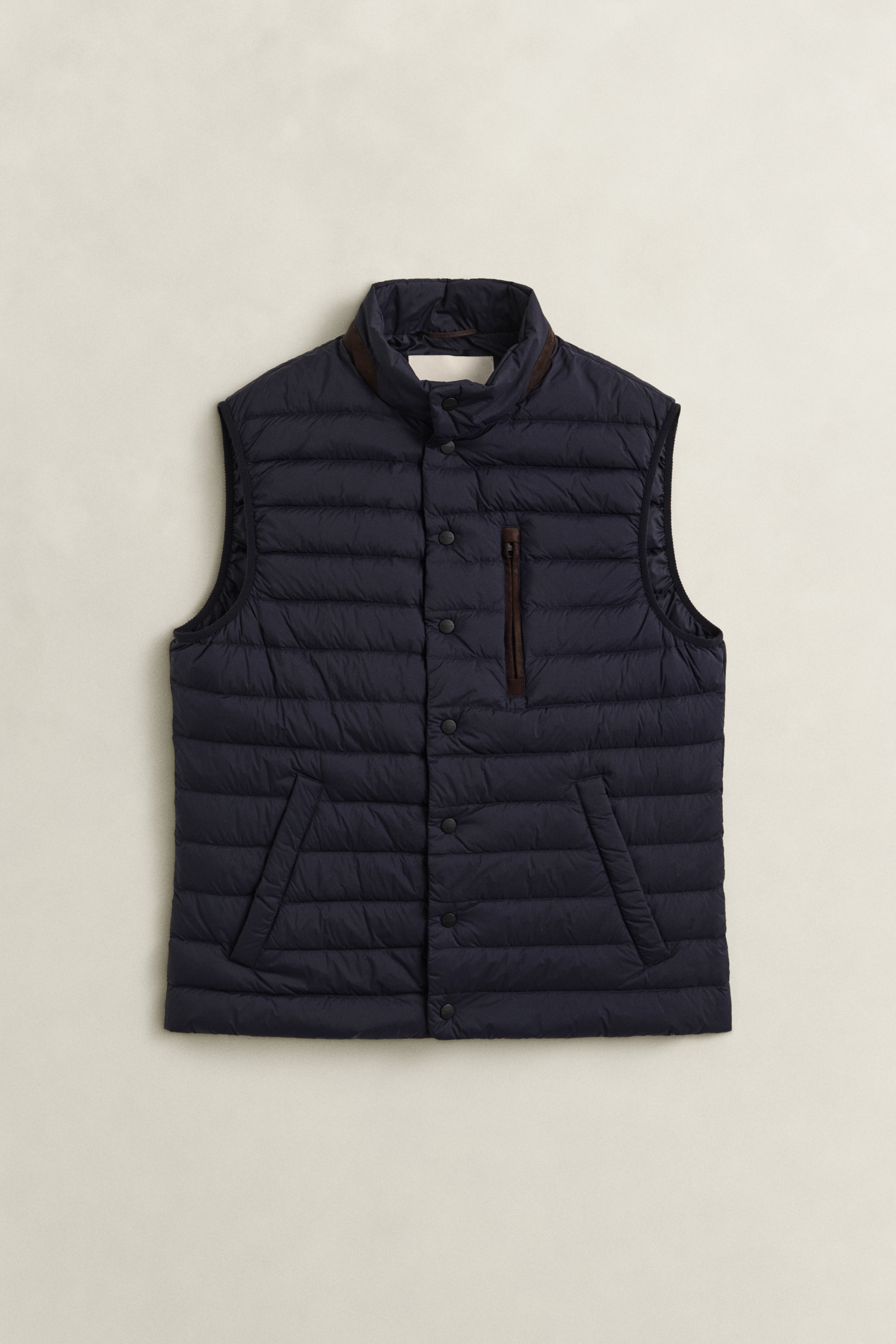 Gant Men's Navy Ultralight Down Vest (Xxxl) Evening Blue