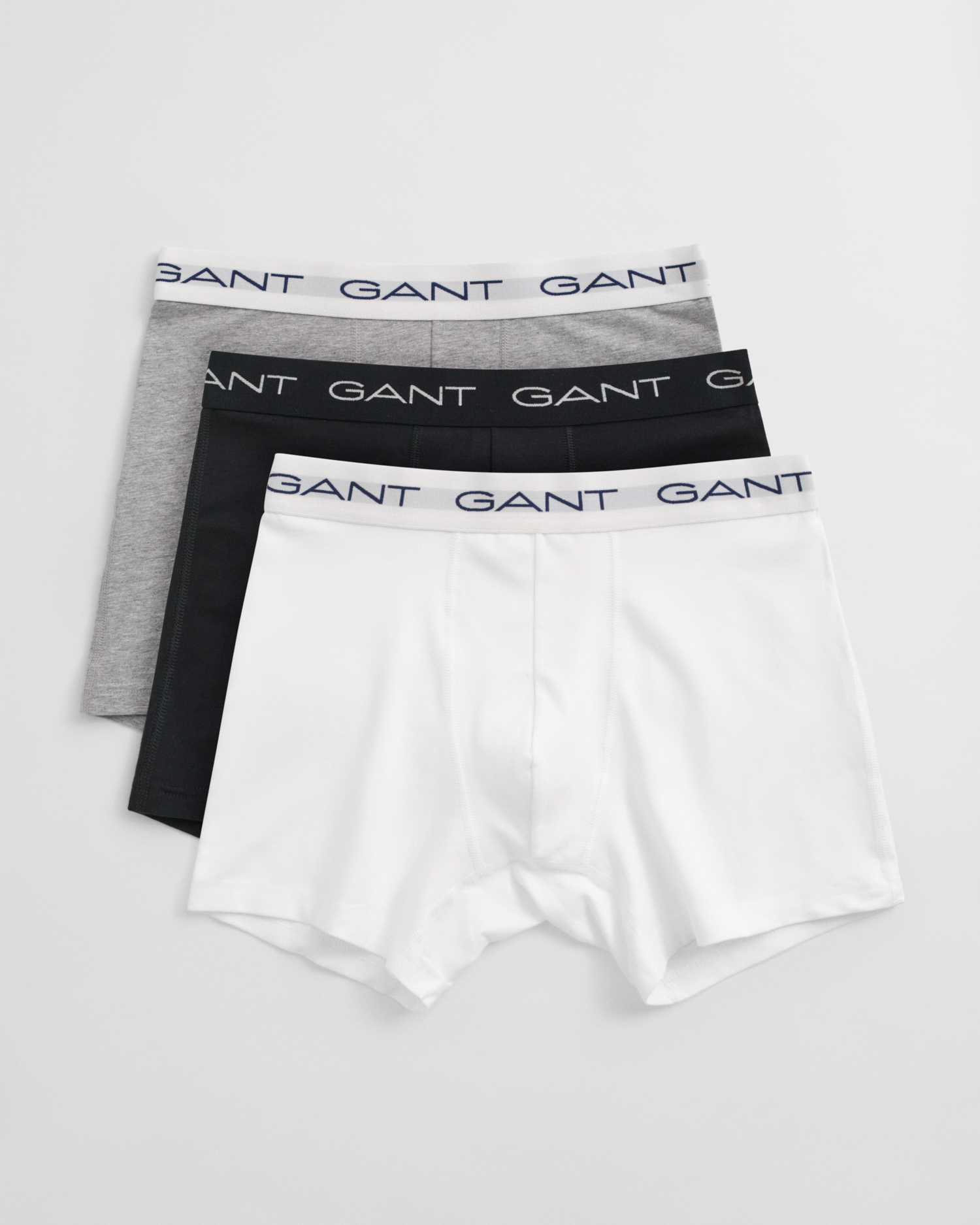 Gant Men's Light/Grey 3-Pack Boxer Briefs (L) Large