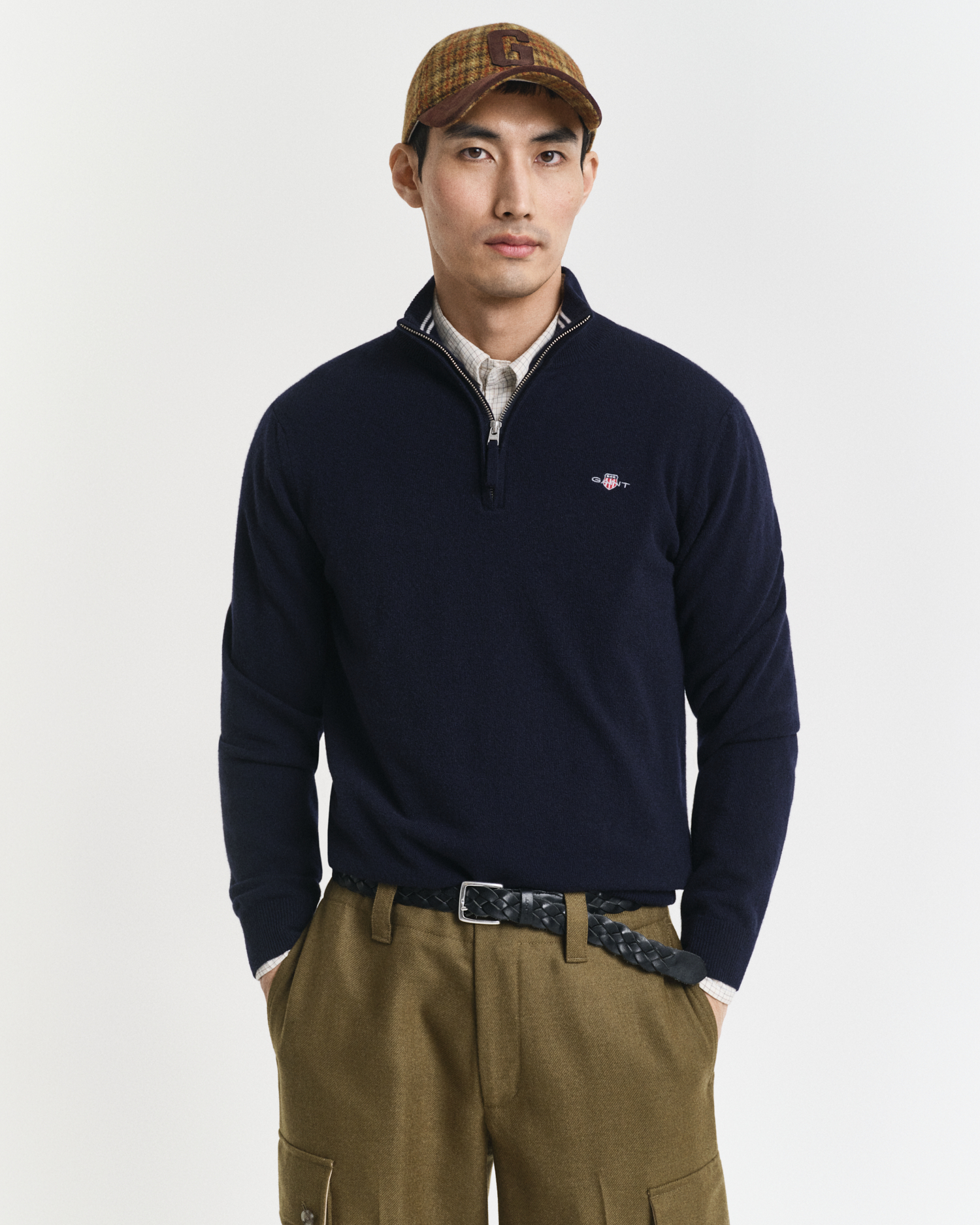 Gant Men's Superfine Lambswool Half-Zip Sweater (Xxxl)