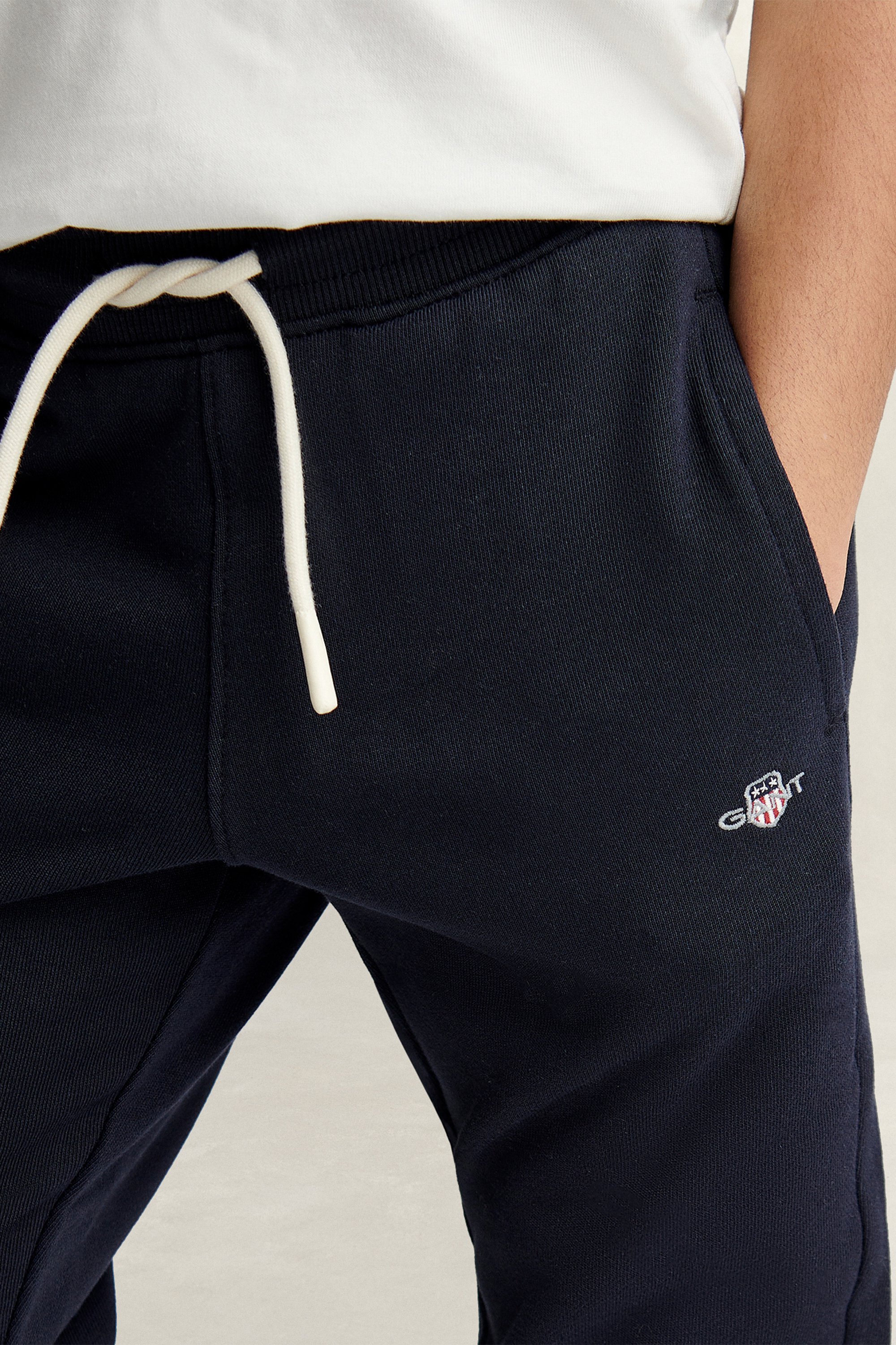 Gant Boys Navy Kids Shield Sweatpants (122) Evening Blue