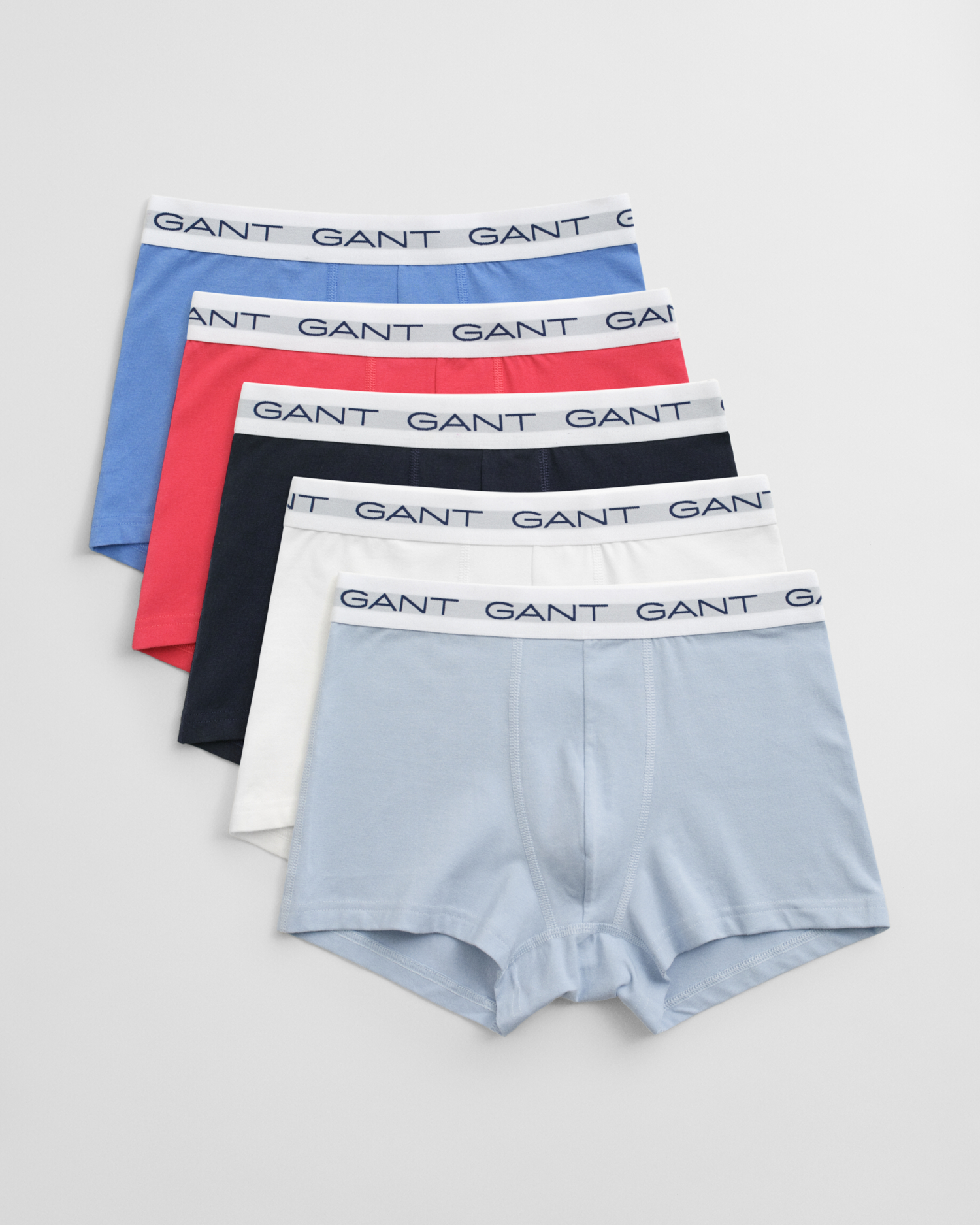 Gant Men's Blue 5-Pack Trunks ) Xxxl