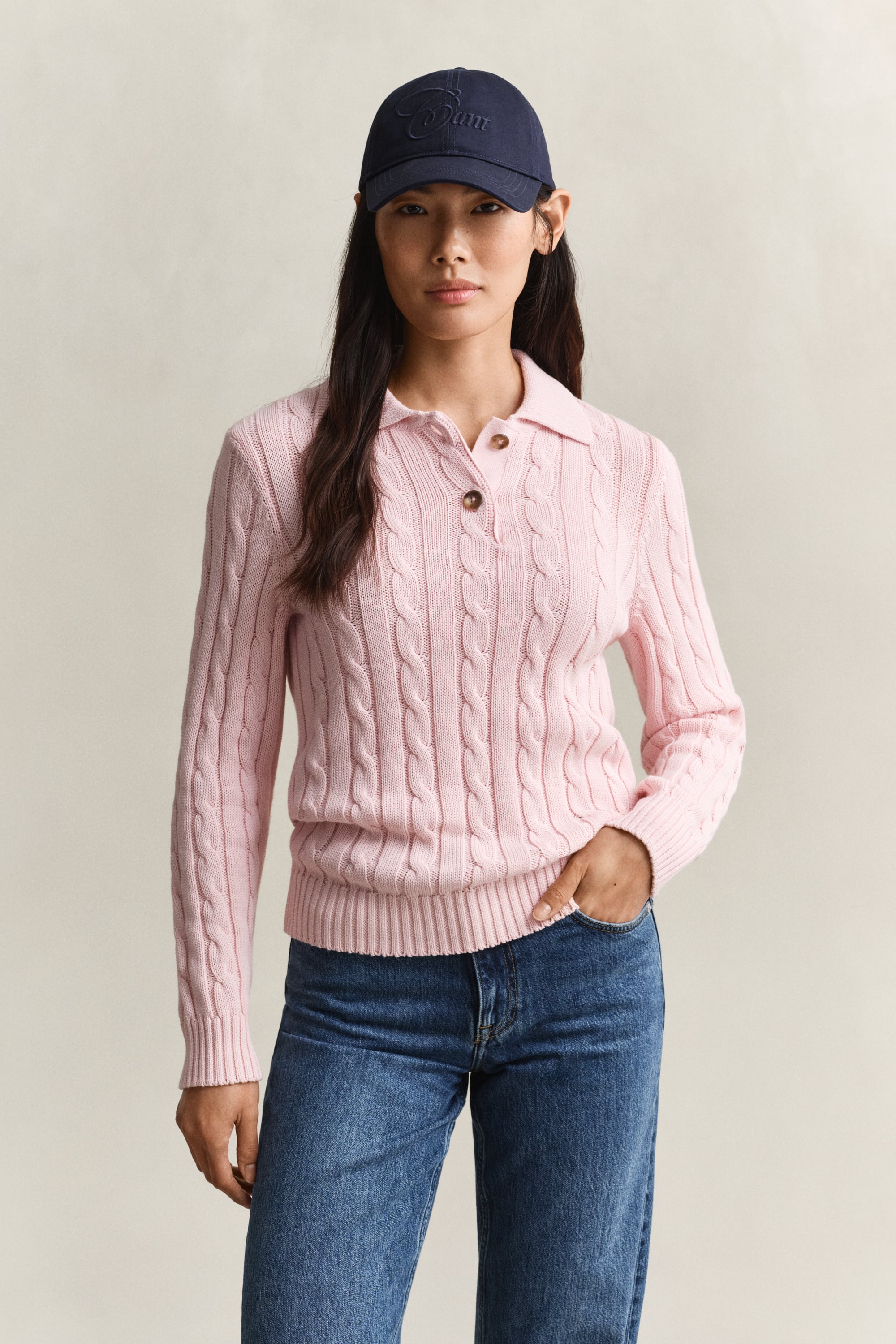 Gant Cotton Cable Knit Sweater