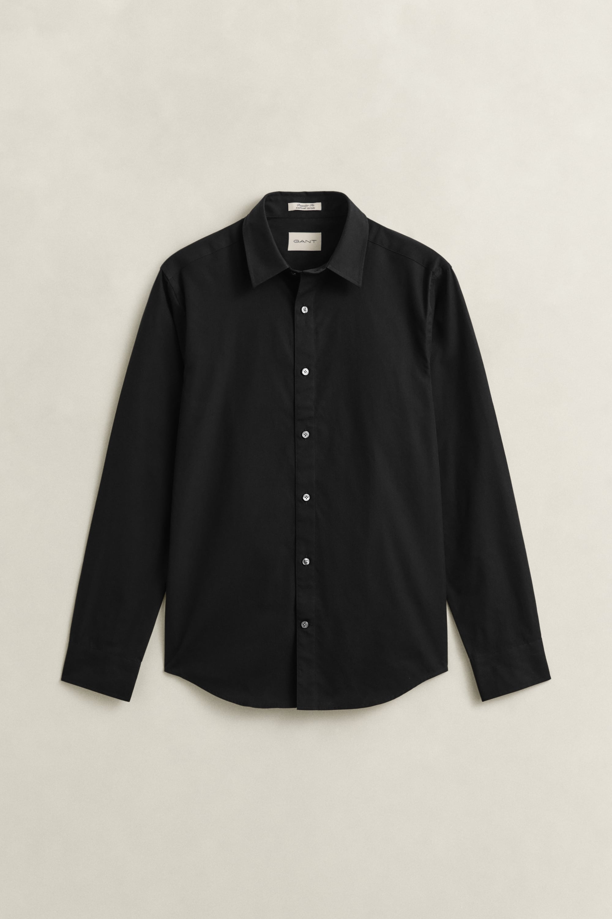 Gant Men's Black Regular Fit Pinpoint Oxford Shirt (Xxl)