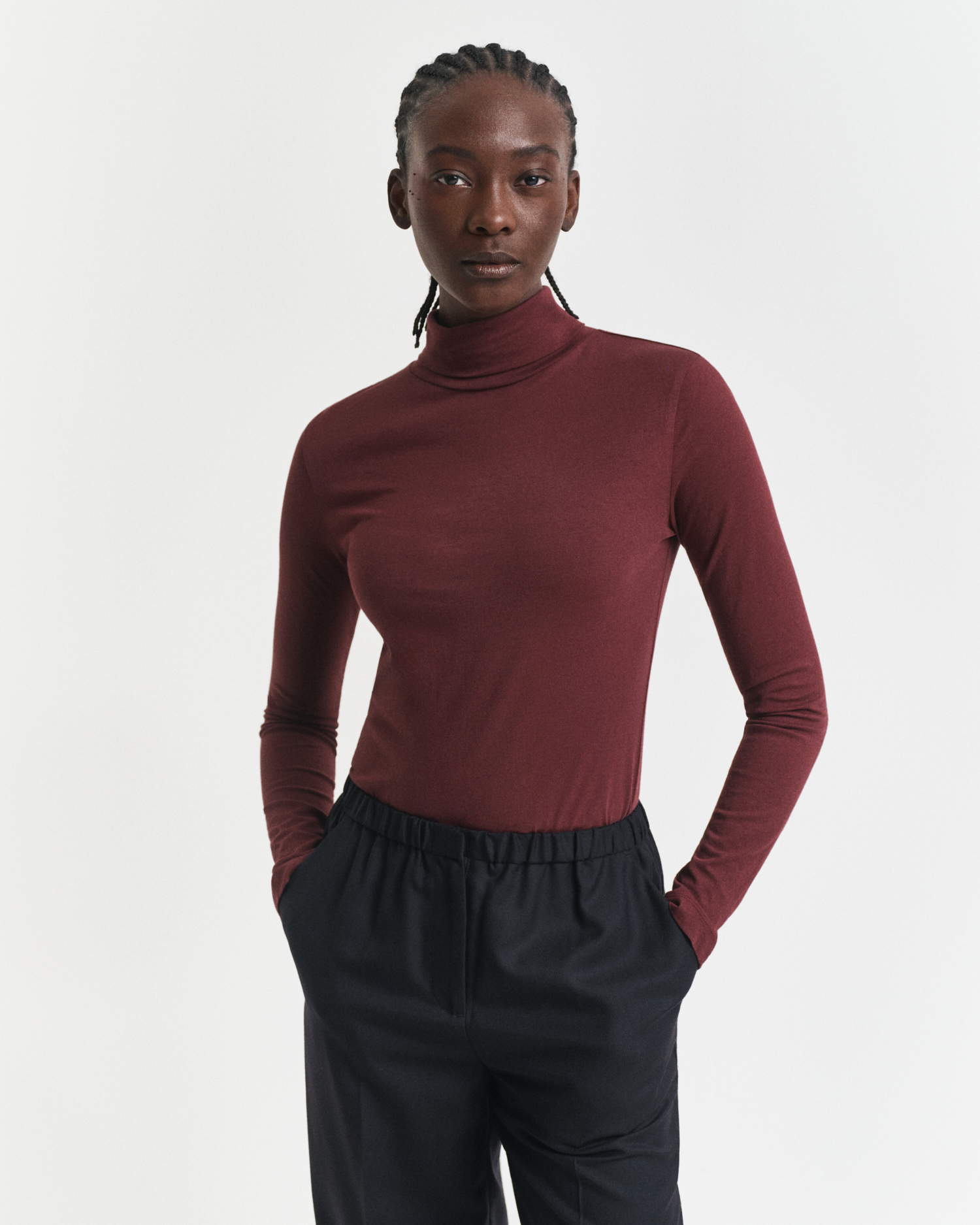 Gant Women's Lightweight Cotton Turtleneck Top (Xxl)