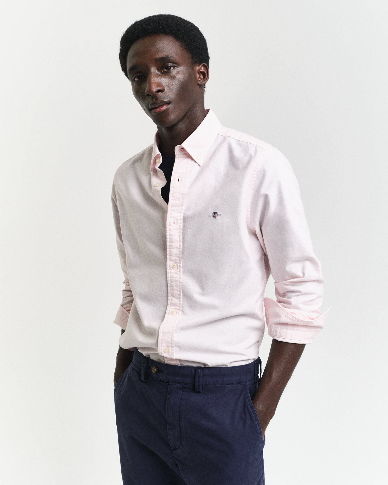 Gant Men's Light/Pink Slim Fit Classic Oxford Shirt ) Xxl