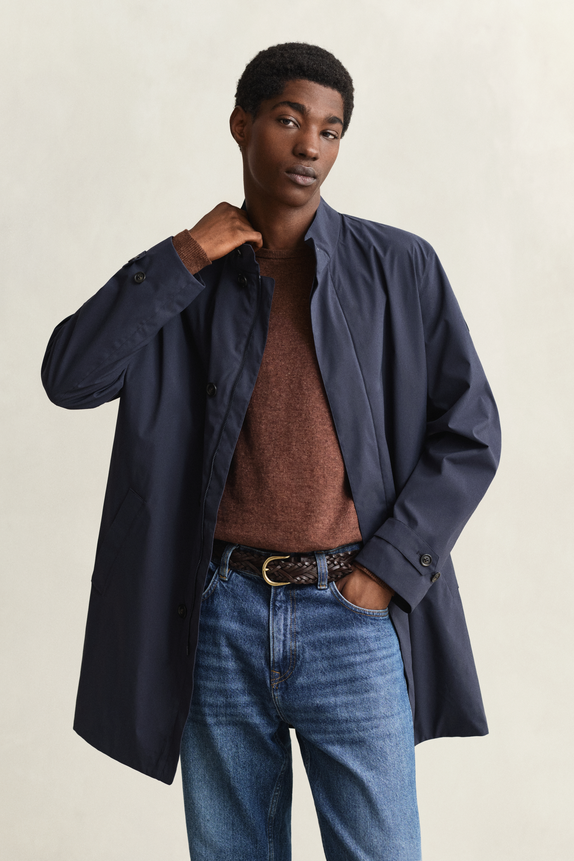 Gant Men's Navy Lightweight Commuter Coat (Xxxl) Evening Blue