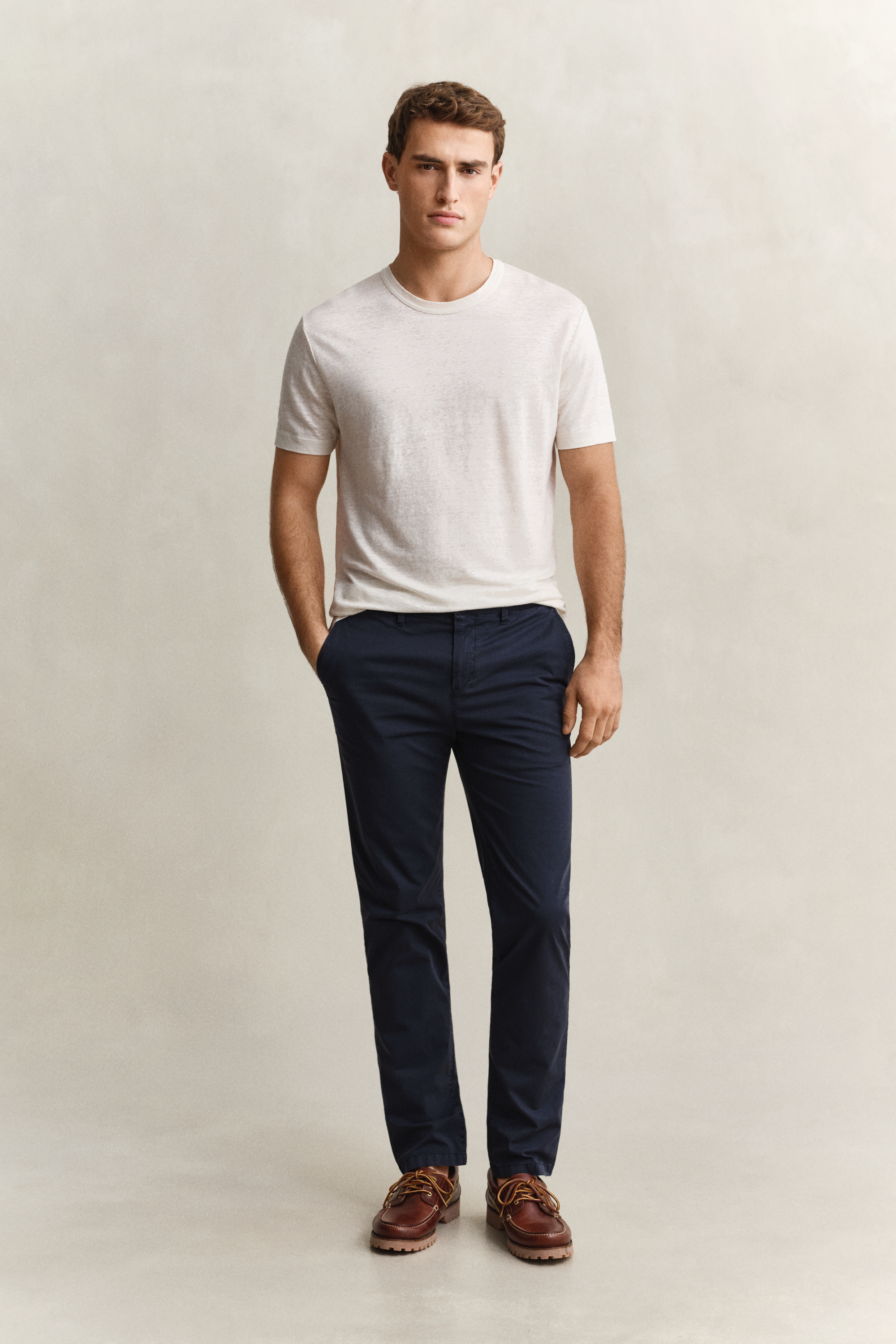 Gant Men's Navy Sunfaded Chinos (34/34) Evening Blue