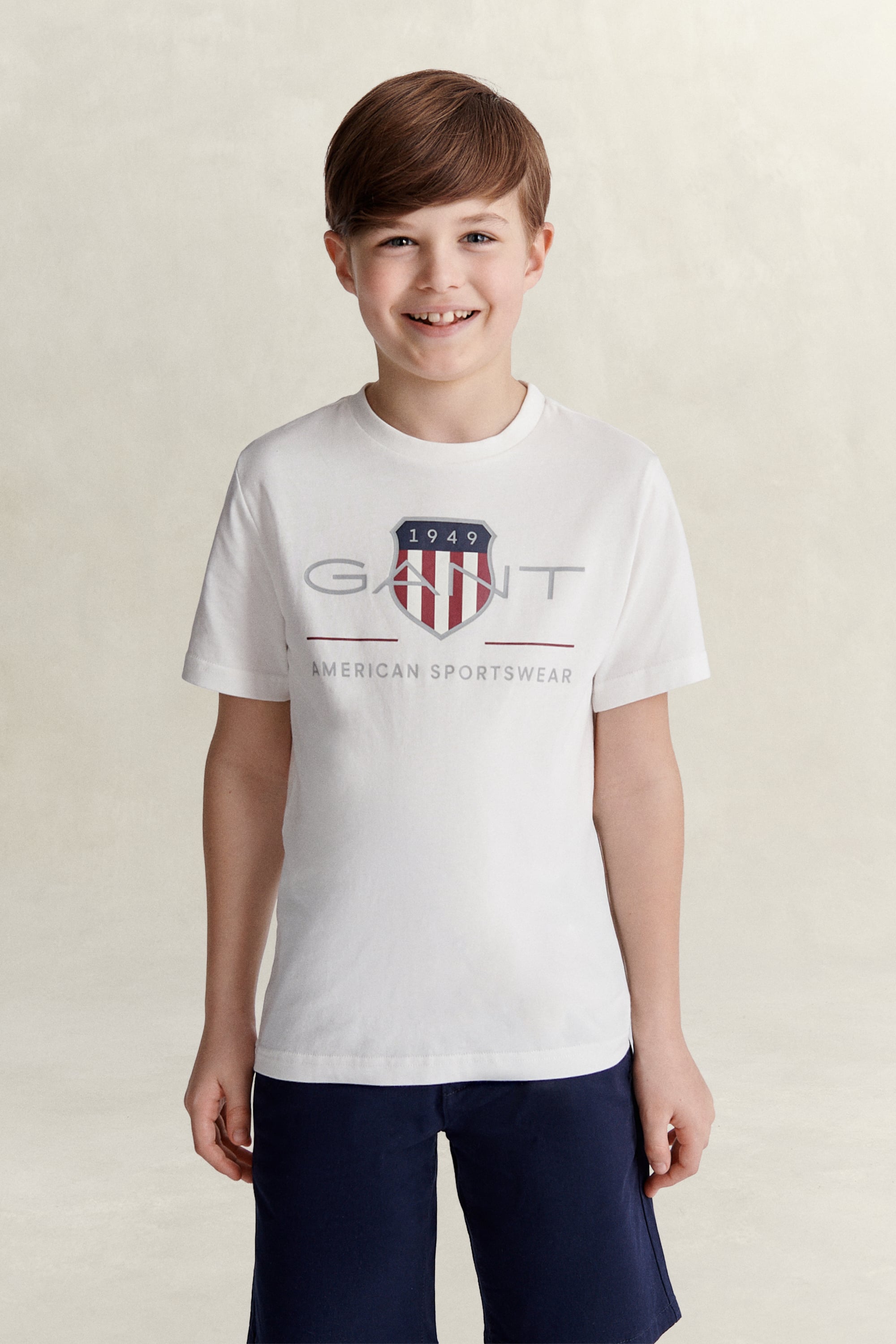 Gant Unisex White Teens Archive Shield T-Shirt (134/140)