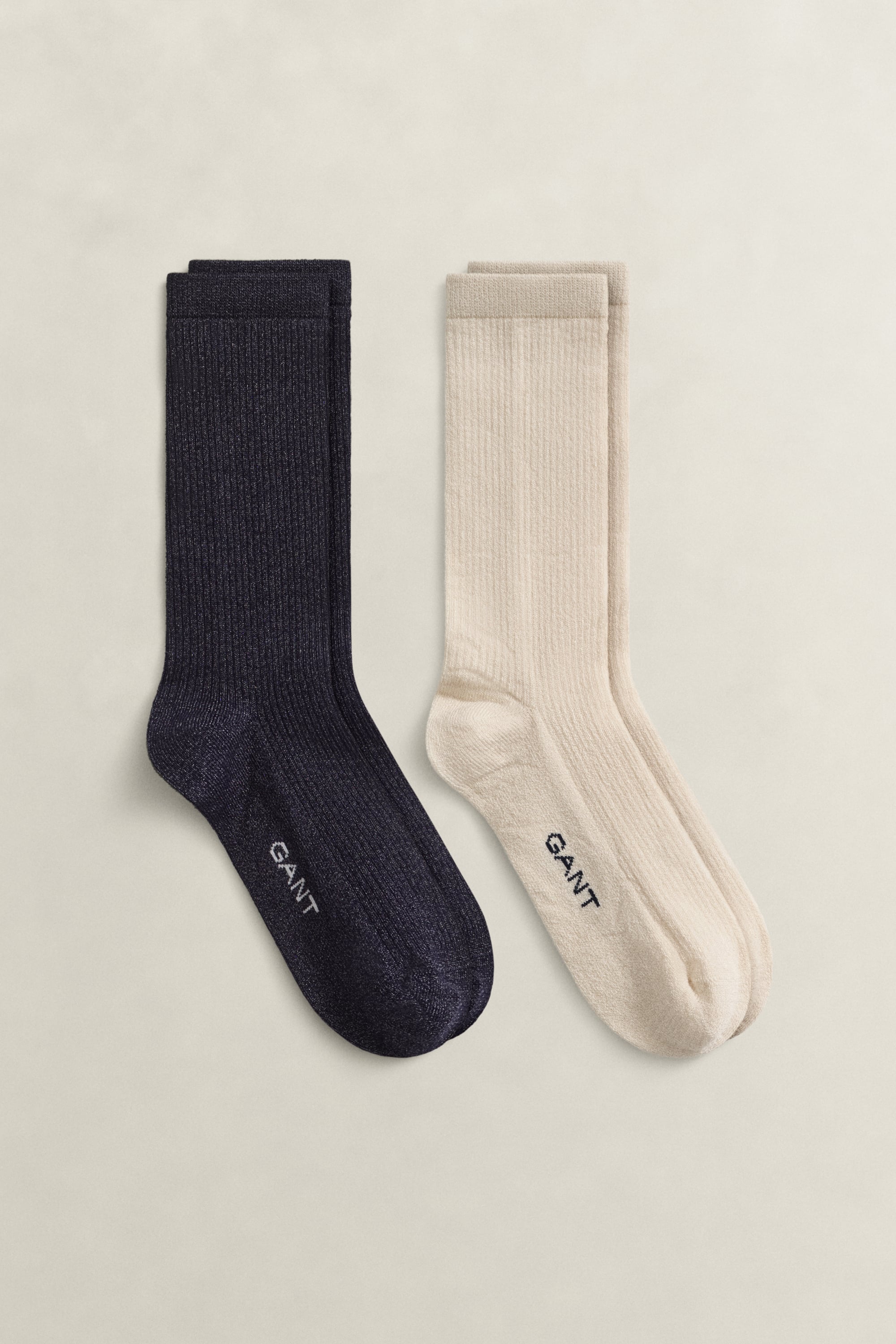Gant Women's Navy 2-Pack Metallic Socks Gift Box (39-41) Evening Blue