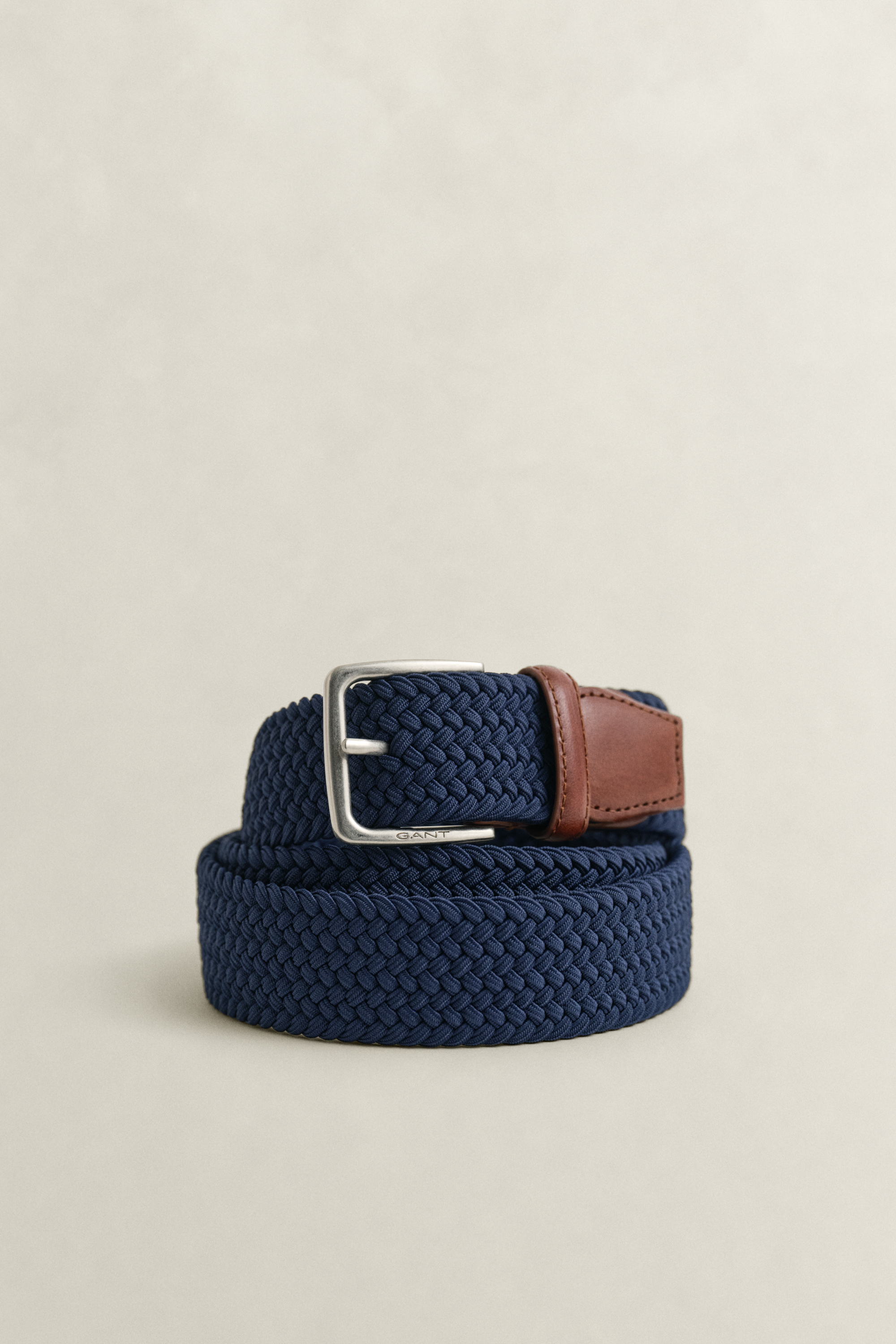 Gant Men's Blue Braided Elastic Belt (115/46) Classic