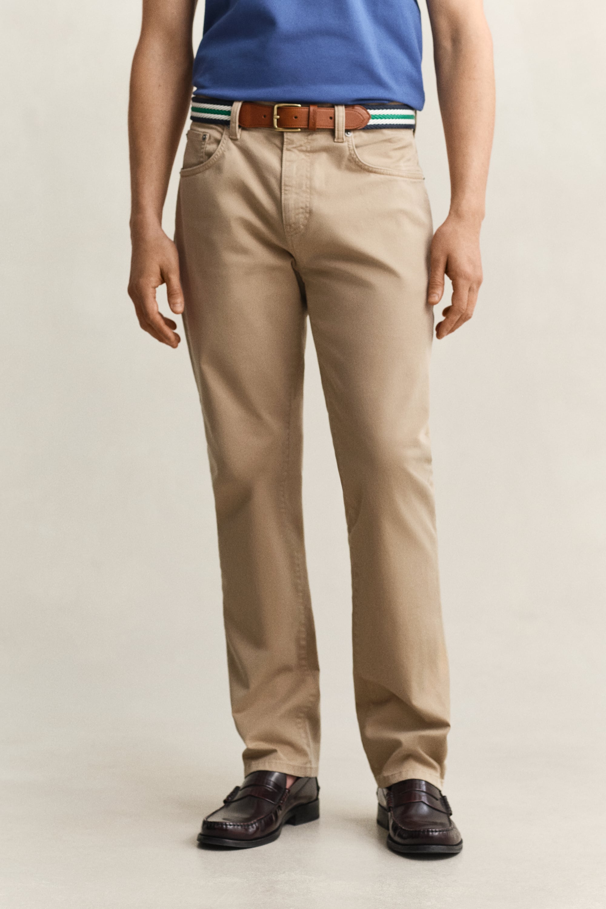 Gant Men's Khaki Regular Fit Desert Jeans (31/32) Dark