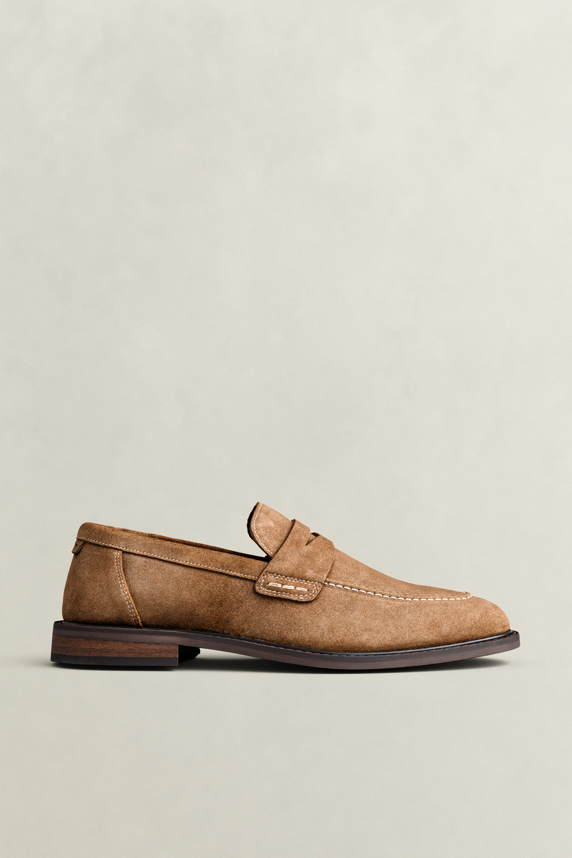 Gant Men's Khaki Lozham Suede Loafers (41) Warm